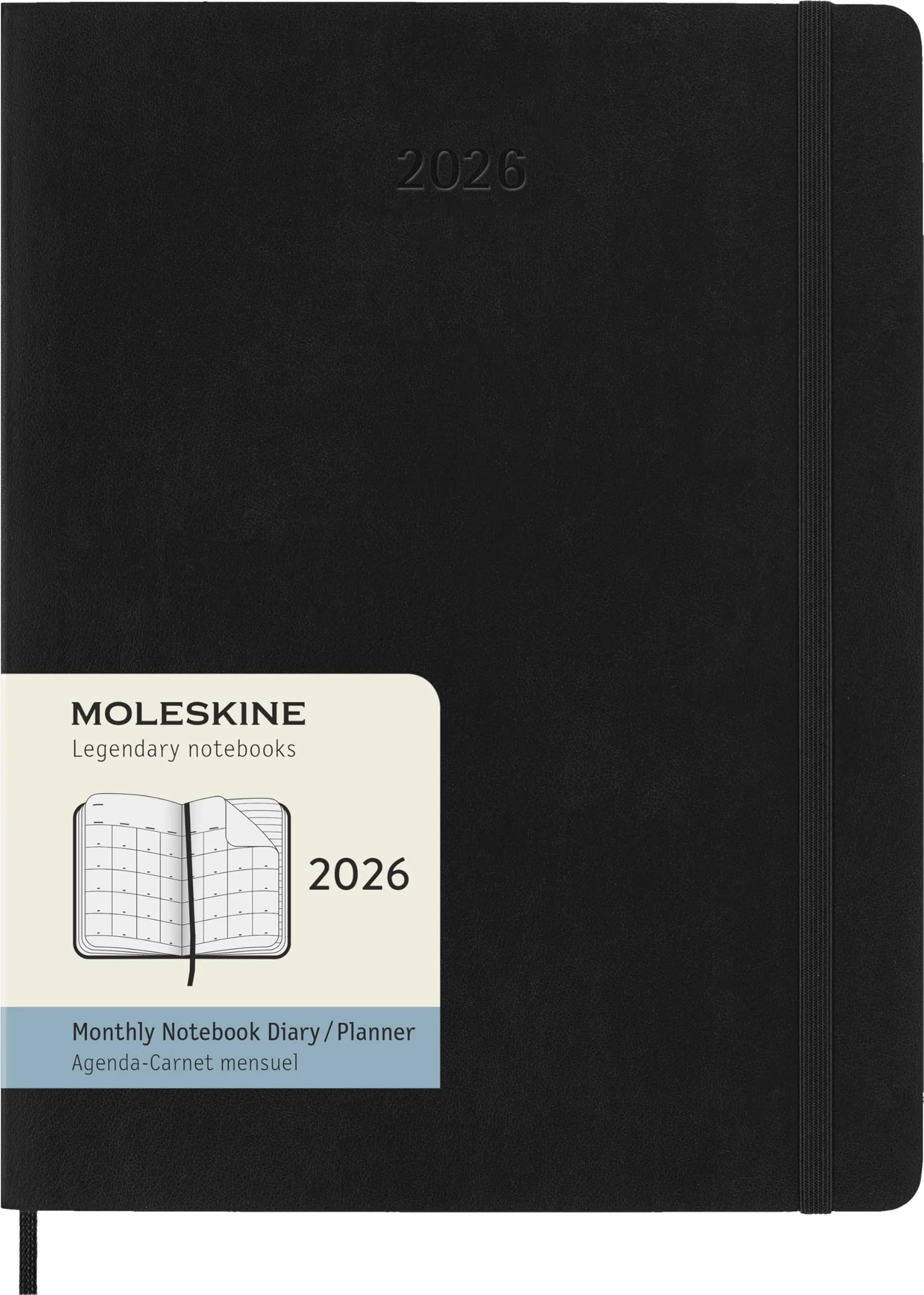 Moleskine Agenda Mensile 2026 XL Nera