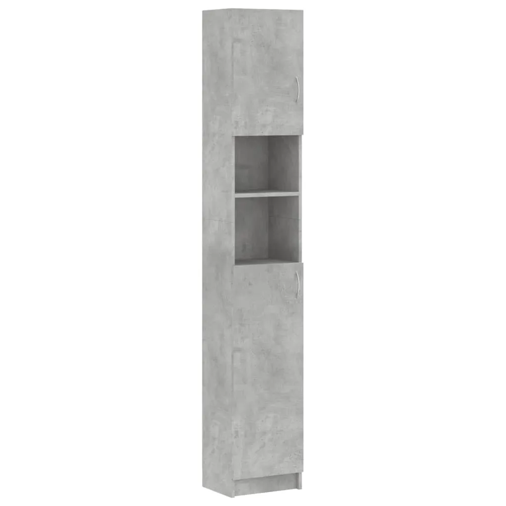 vidaXL Armadio da Bagno Grigio Cemento