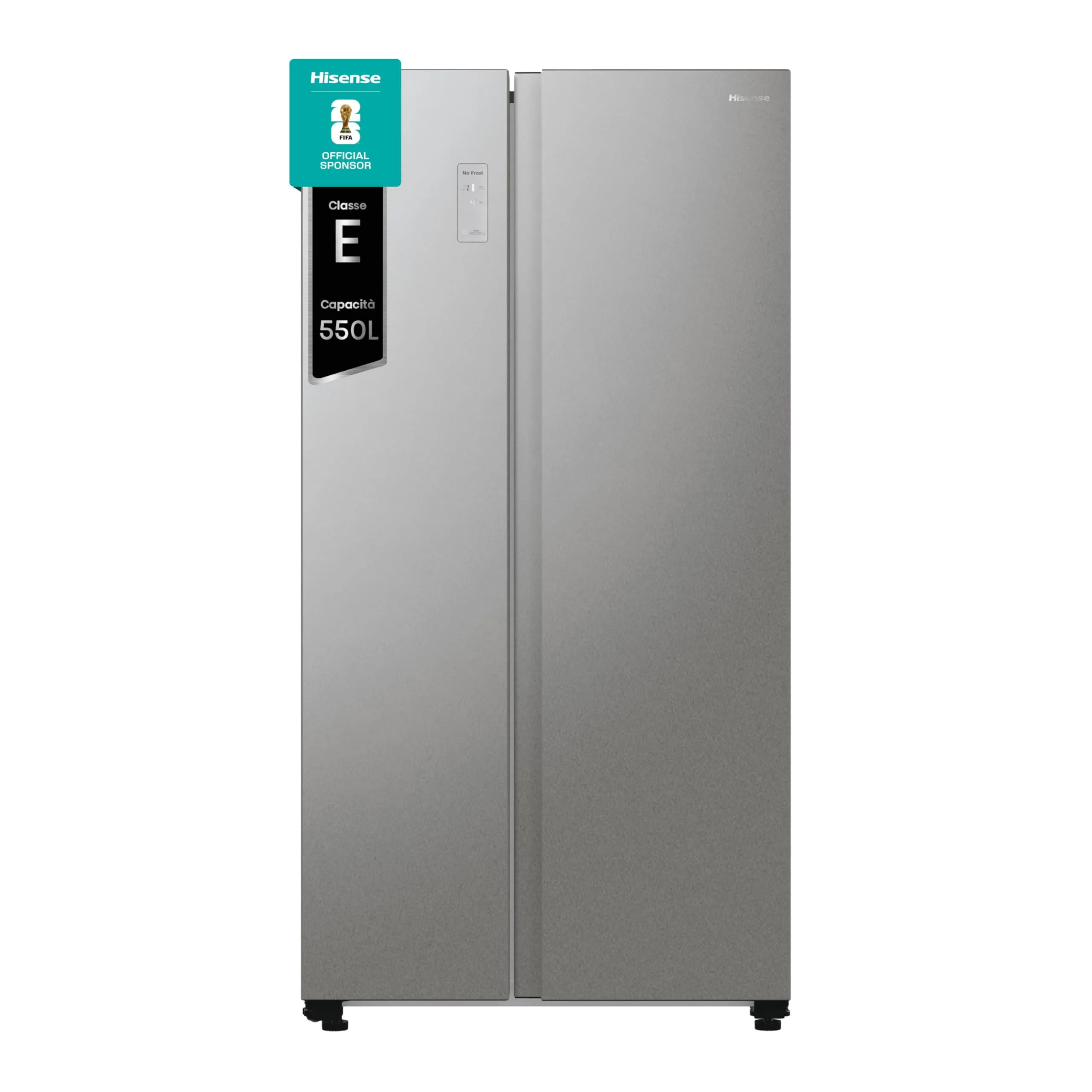 Hisense RS711N4ACE Frigorifero Side-by-Side Incasso/Libero 550 L Classe E Acciaio Inox