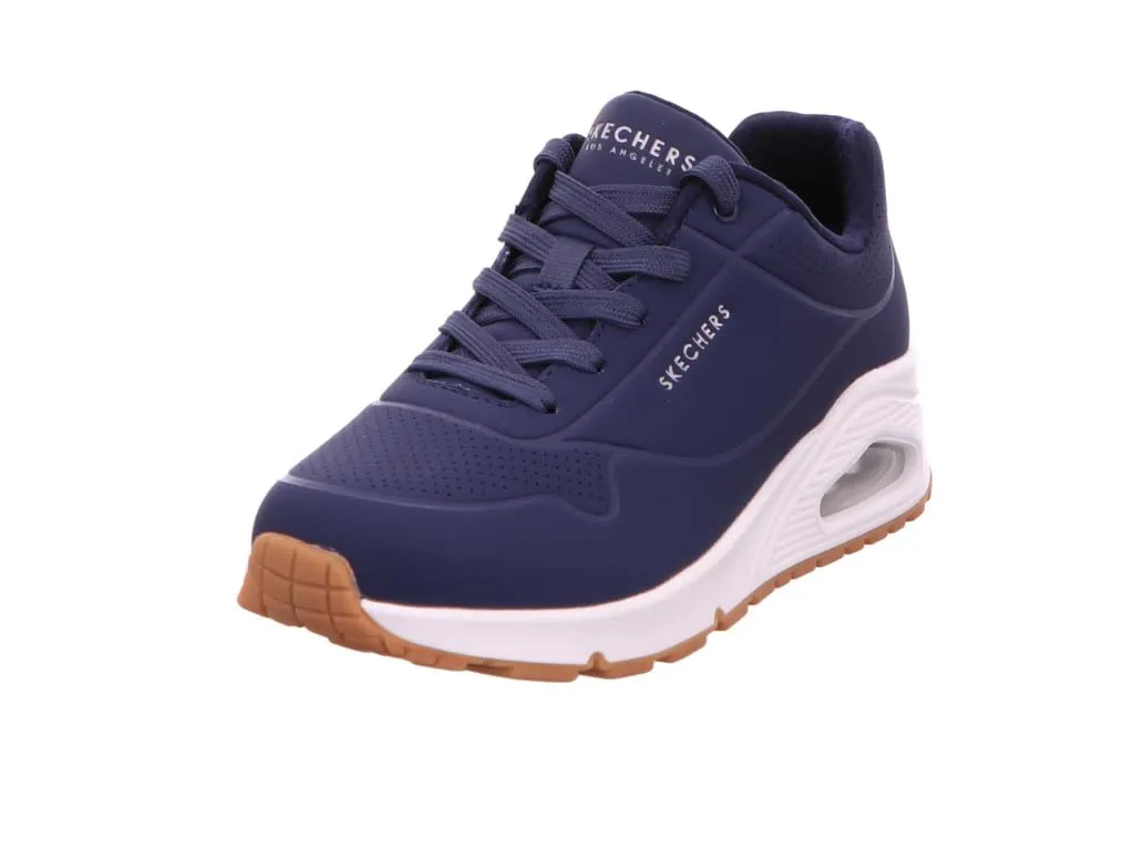 Skechers Uno Stand On Air, Scarpe da ginnastica Donna, Navy Durabuck Mesh