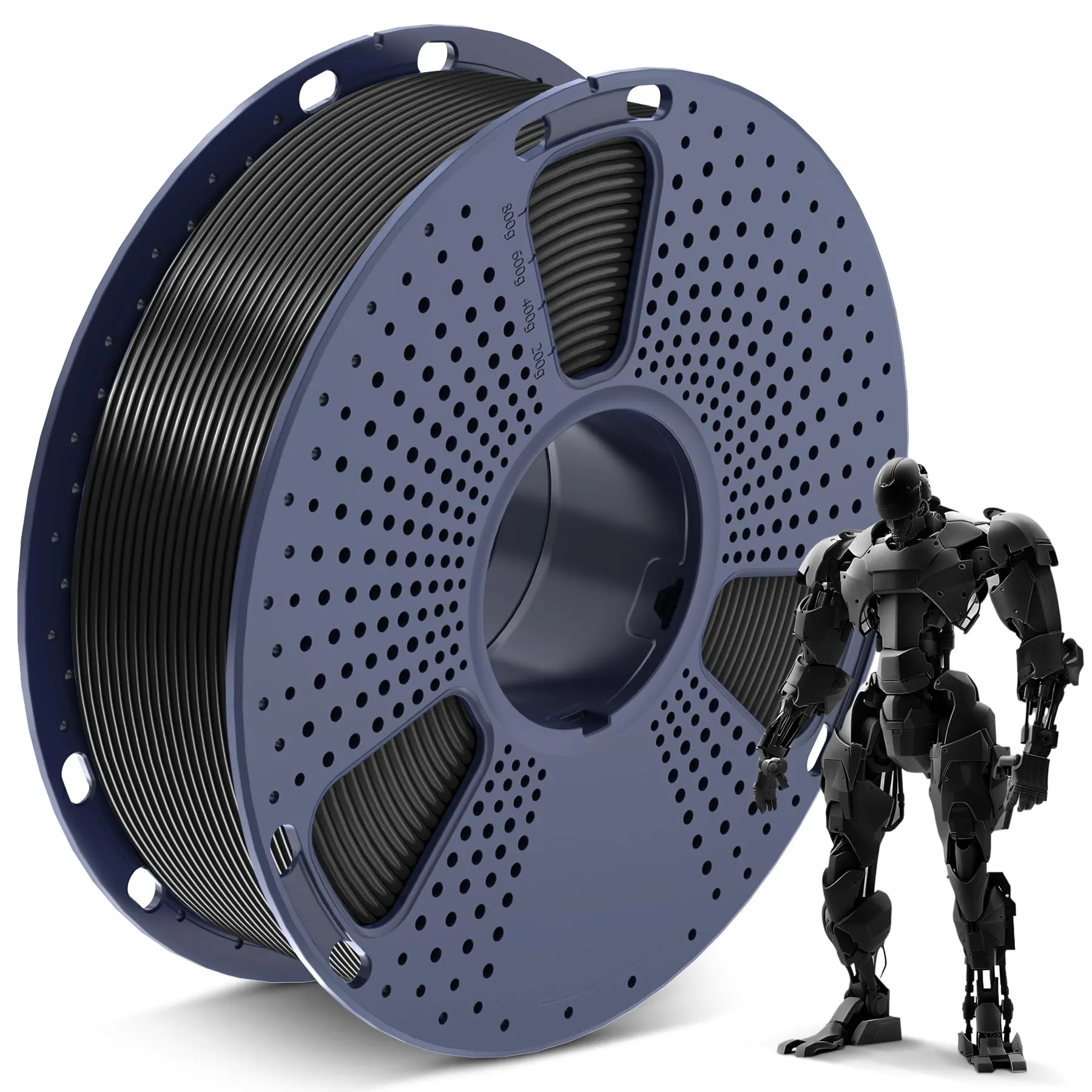 SUNLU PLA Filamento 1.75mm, Bobina da 1KG (Nero)