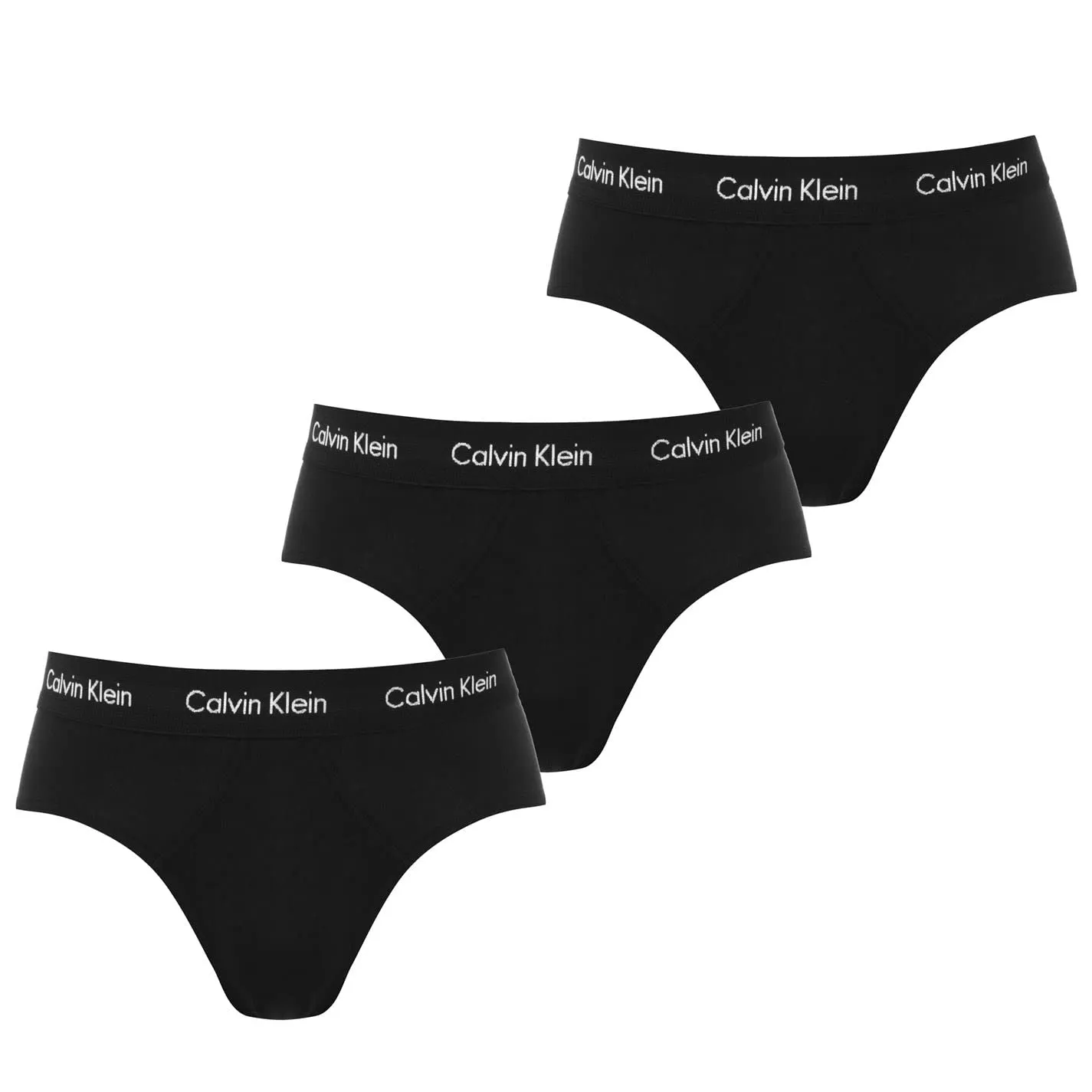 Calvin Klein Hip Brief 3pk - Slip Uomo a Vita Bassa (Confezione da 3)