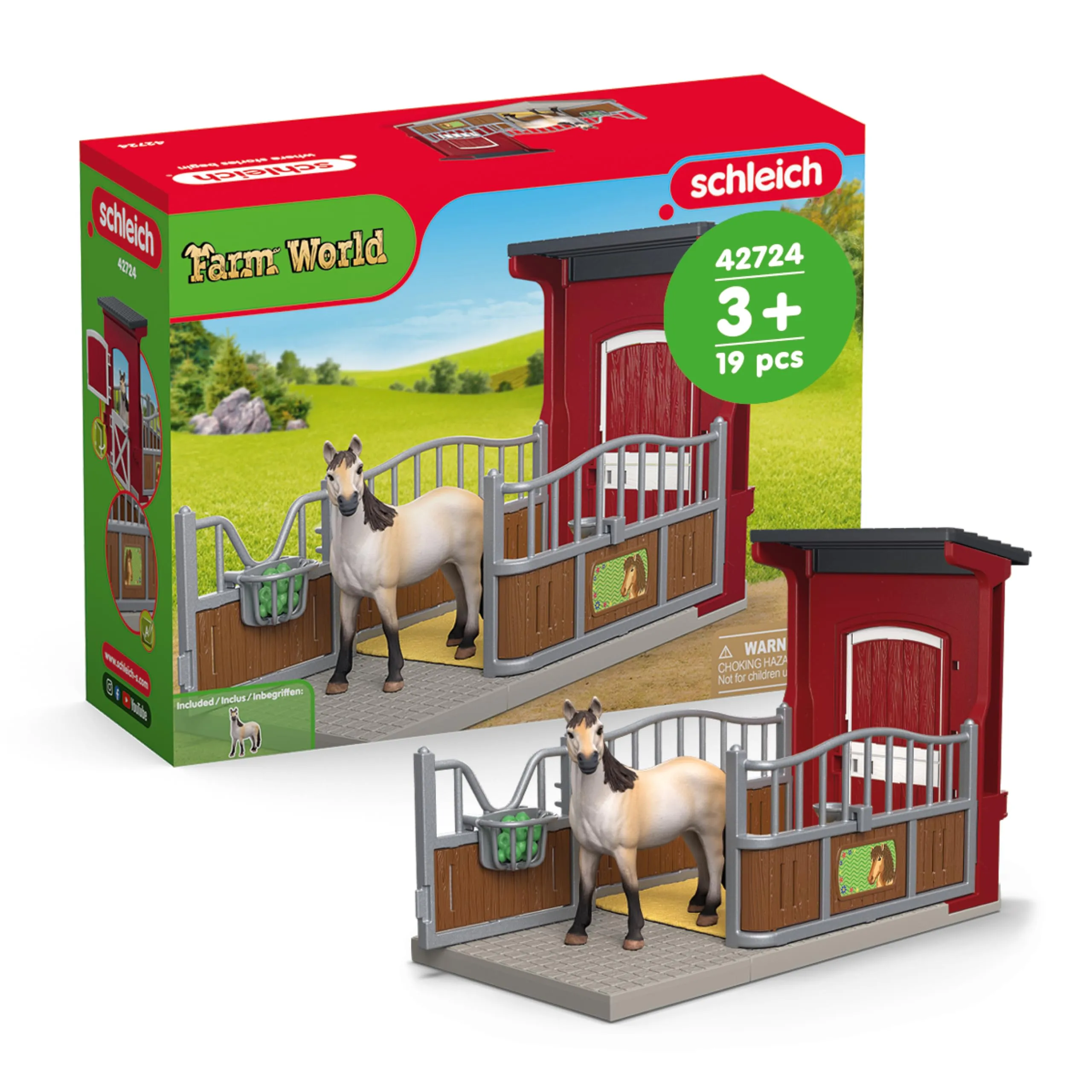 Schleich 42724 Box per Pony con Cavalla Mustang