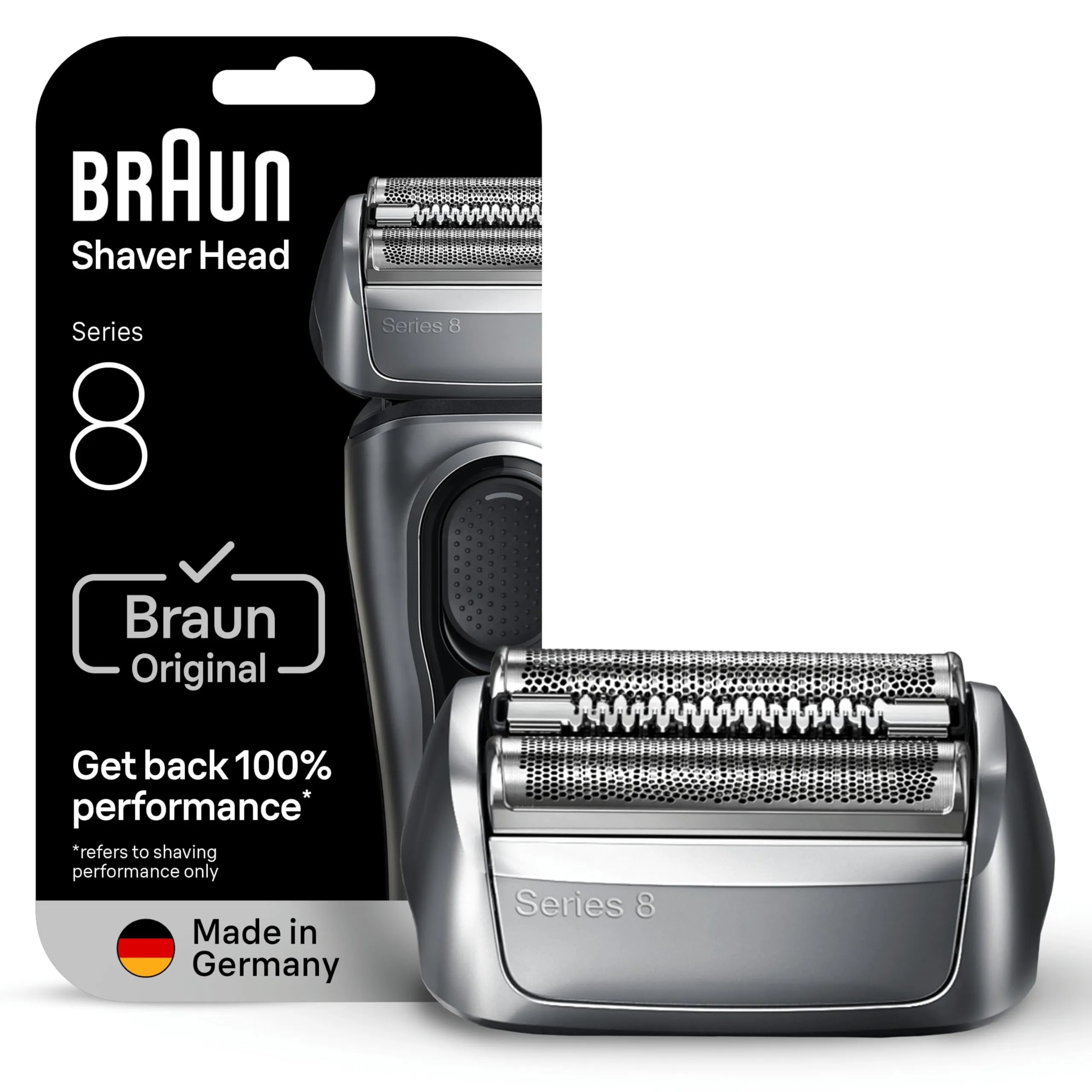 Testina di Ricambio Originale Braun Serie 8 83M per Rasoi Elettrici