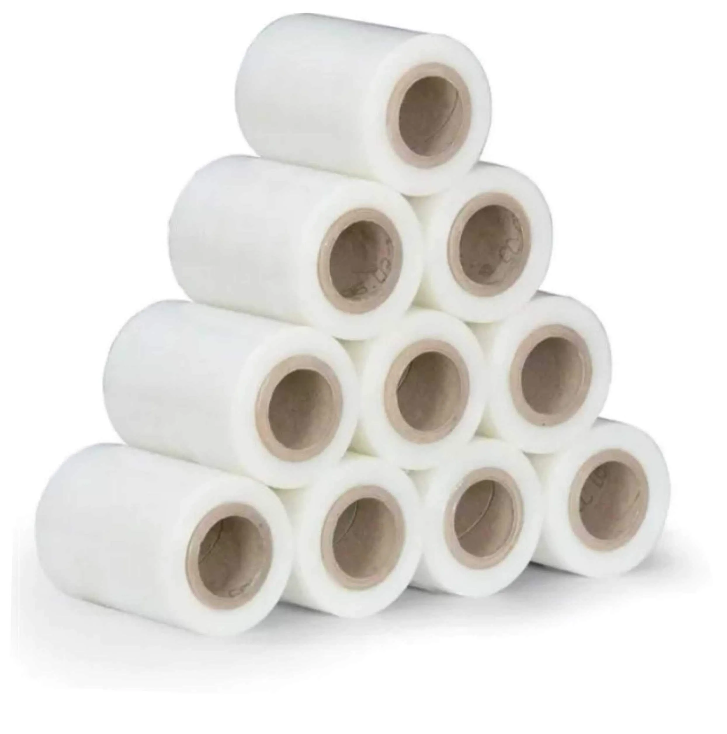 Mini Pellicola Estensibile Trasparente - 10 cm x 150 m - 23 my - Set da 10