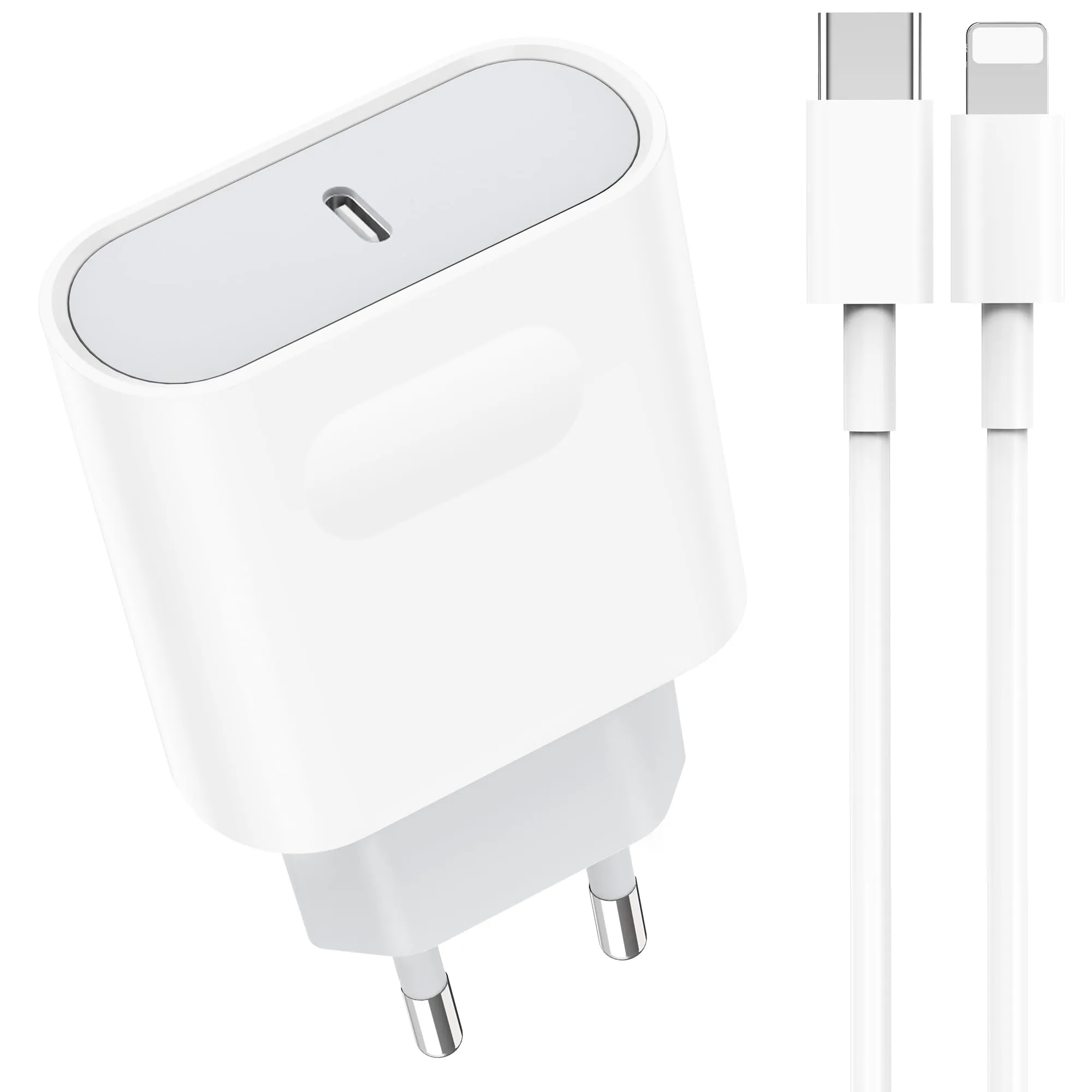Caricatore Rapido USB C 20W per iPhone e Dispositivi USB-C con Cavo da 2M