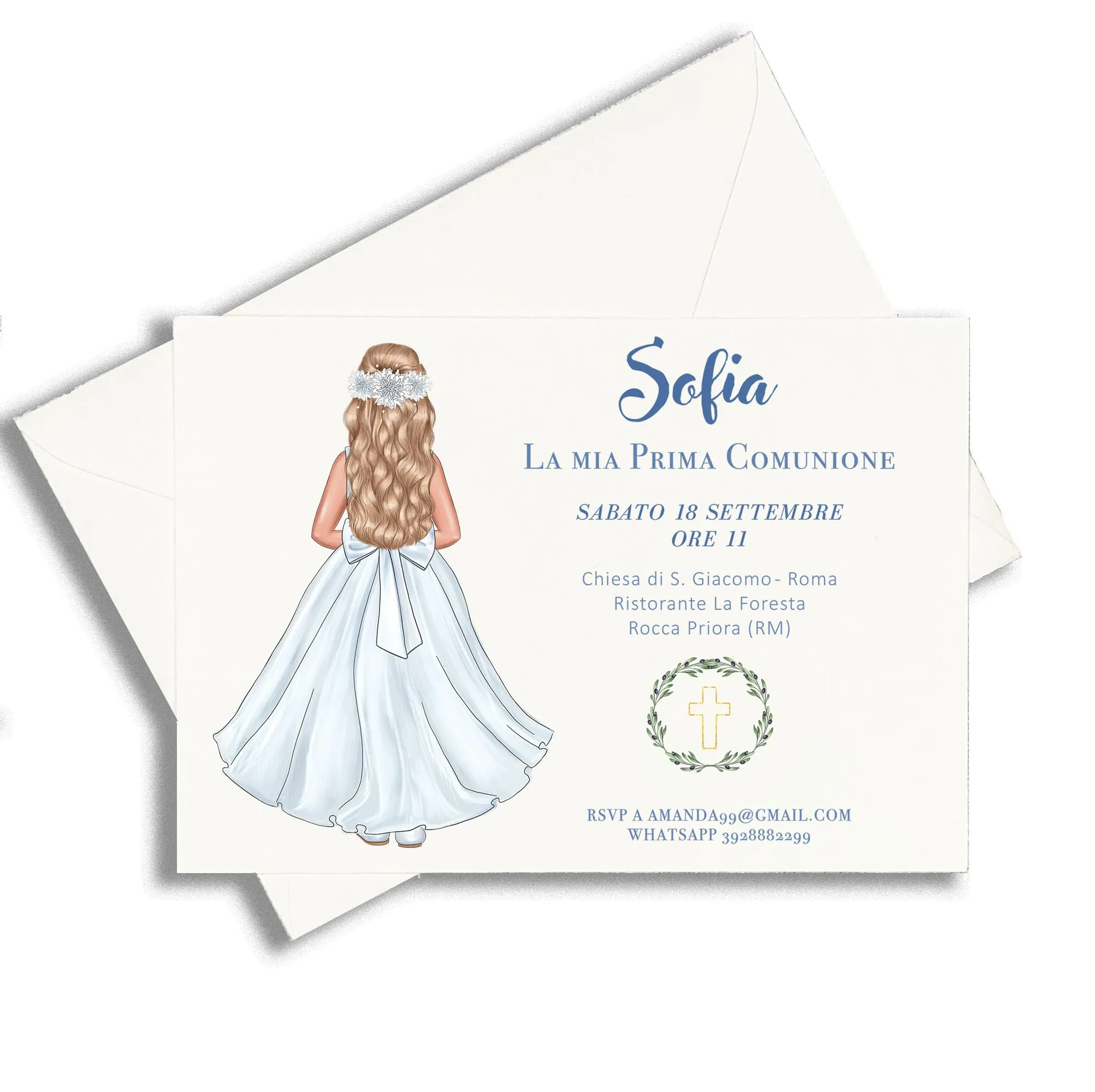 Set Inviti Comunione Personalizzati Bambina - Eleganza e Unicità per il Tuo Evento Speciale