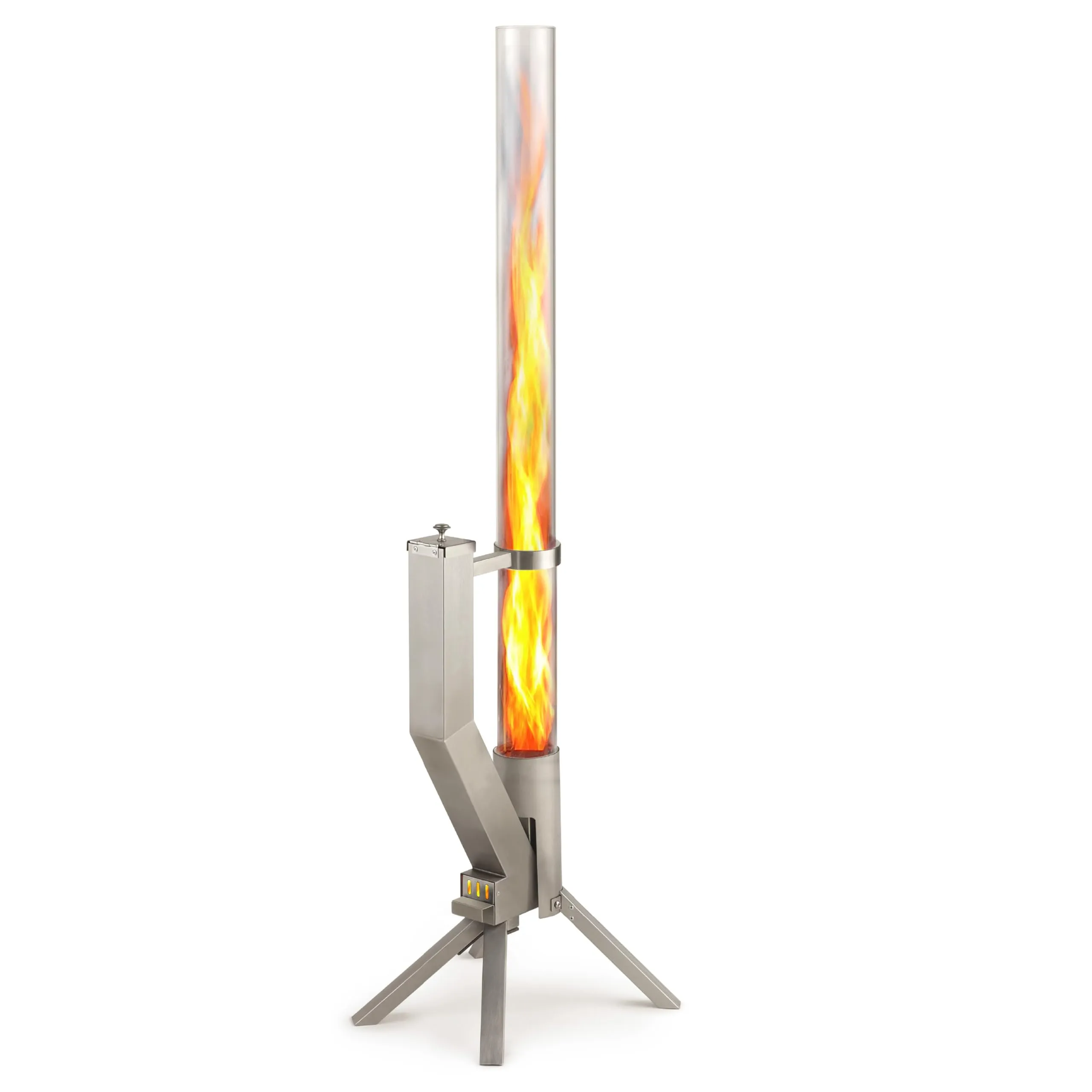 Gardenflare Colonna di Fuoco Acciaio Inox: Atmosfera Incantevole per la Tua Terrazza