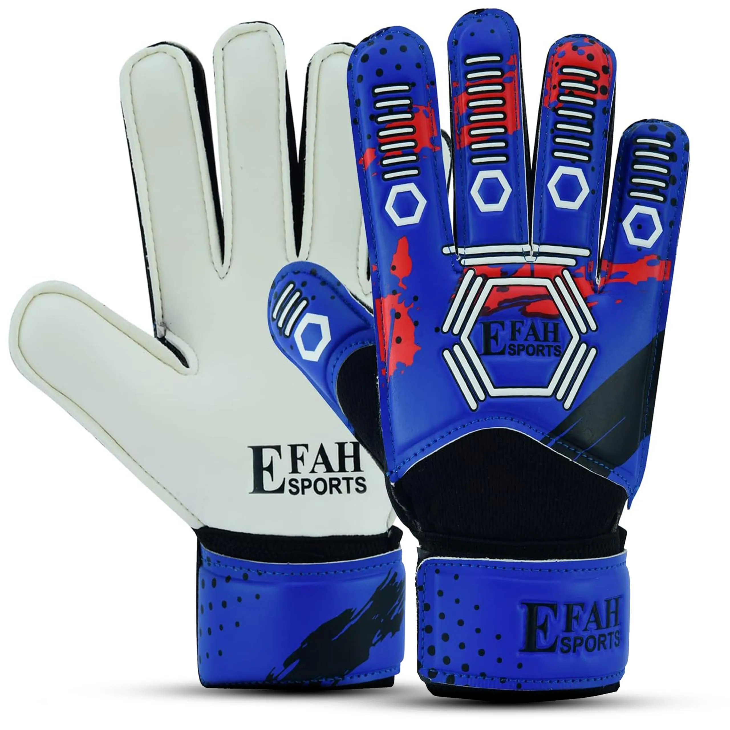 EFAH SPORTS Guanti da portiere di calcio per bambini e ragazzi