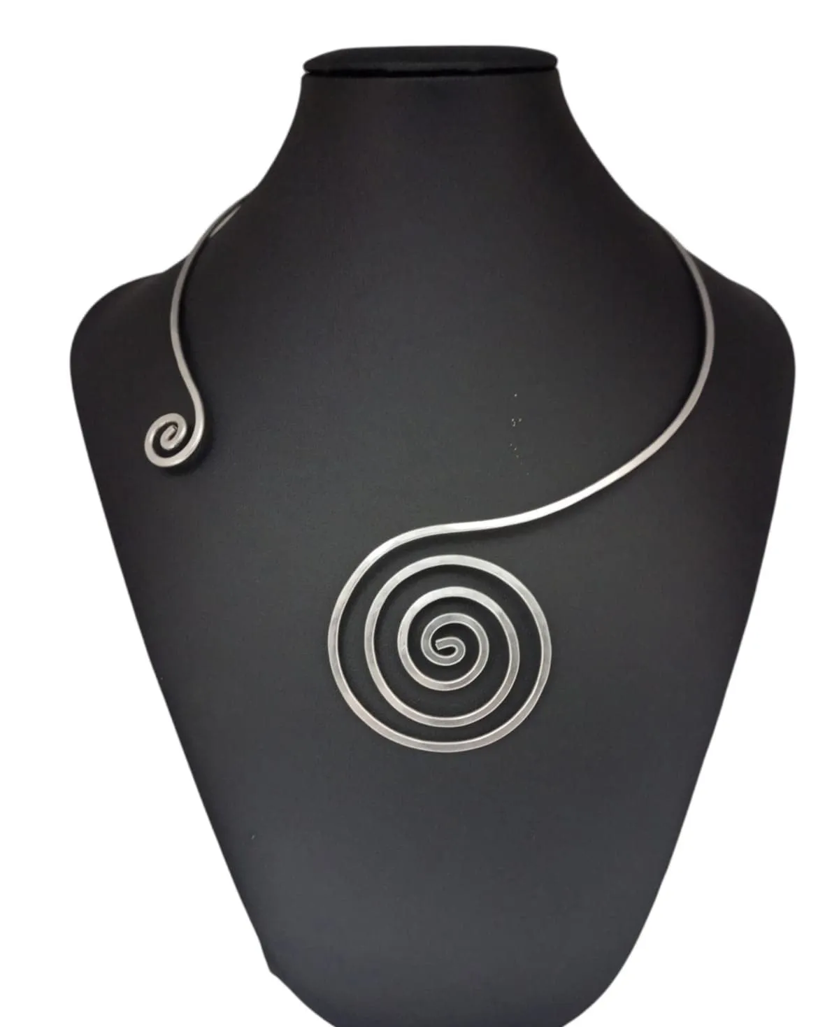 Collana Girocollo Spirale in Acciaio Inossidabile Anallergico