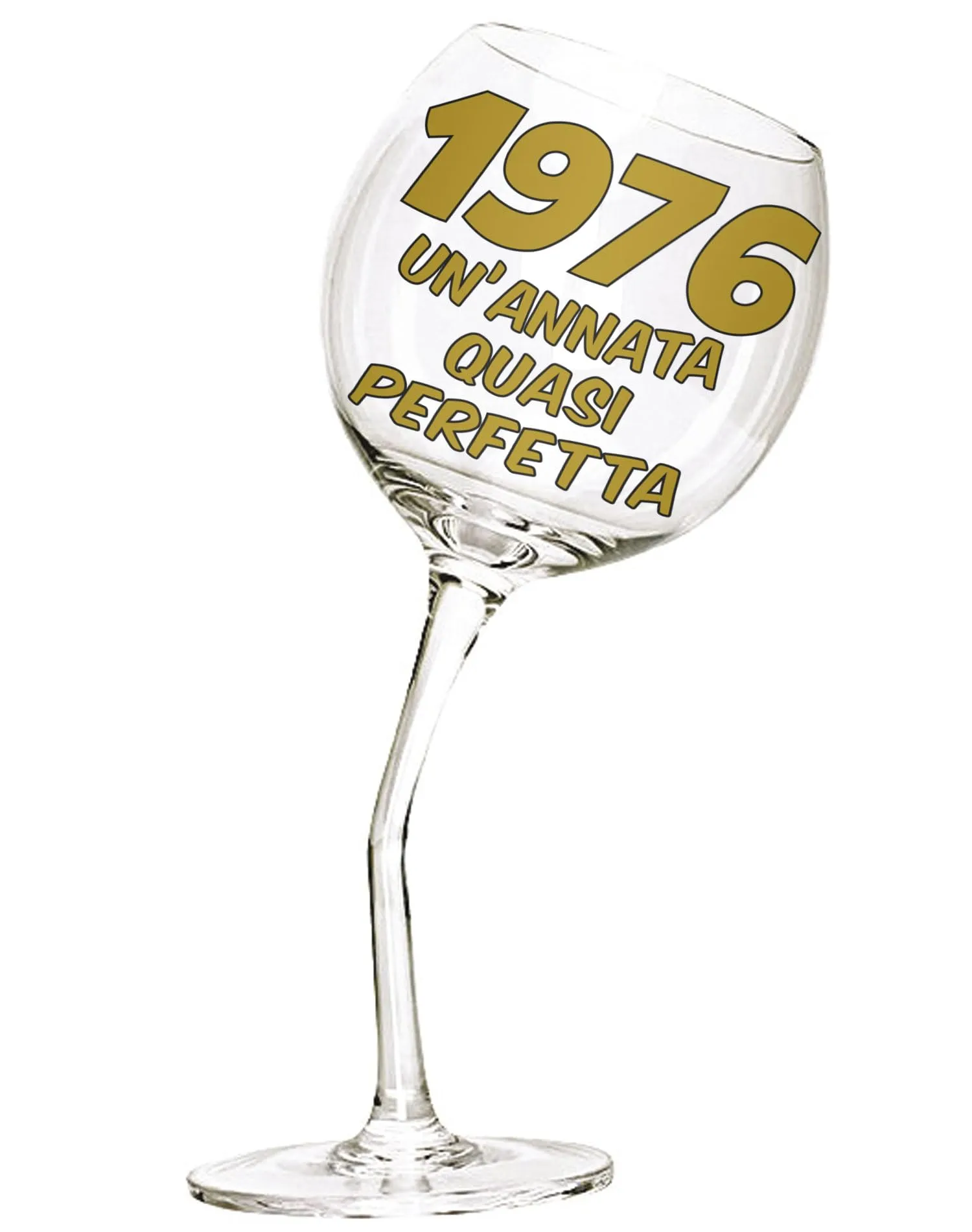 Bombo Bicchiere Calice Storto 50 Anni - 440 ml