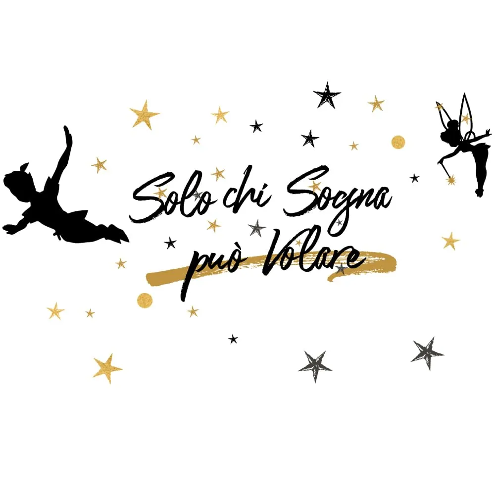 Adesivo Murale "Solo chi sogna può volare" - Stickerdesign