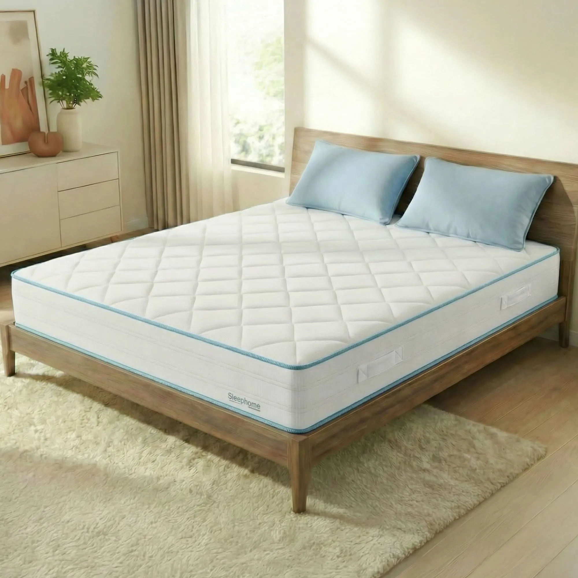 Sleephome Materasso Memory 20 cm Singolo 80x190 Vaniglia Plus - Made in Italy
