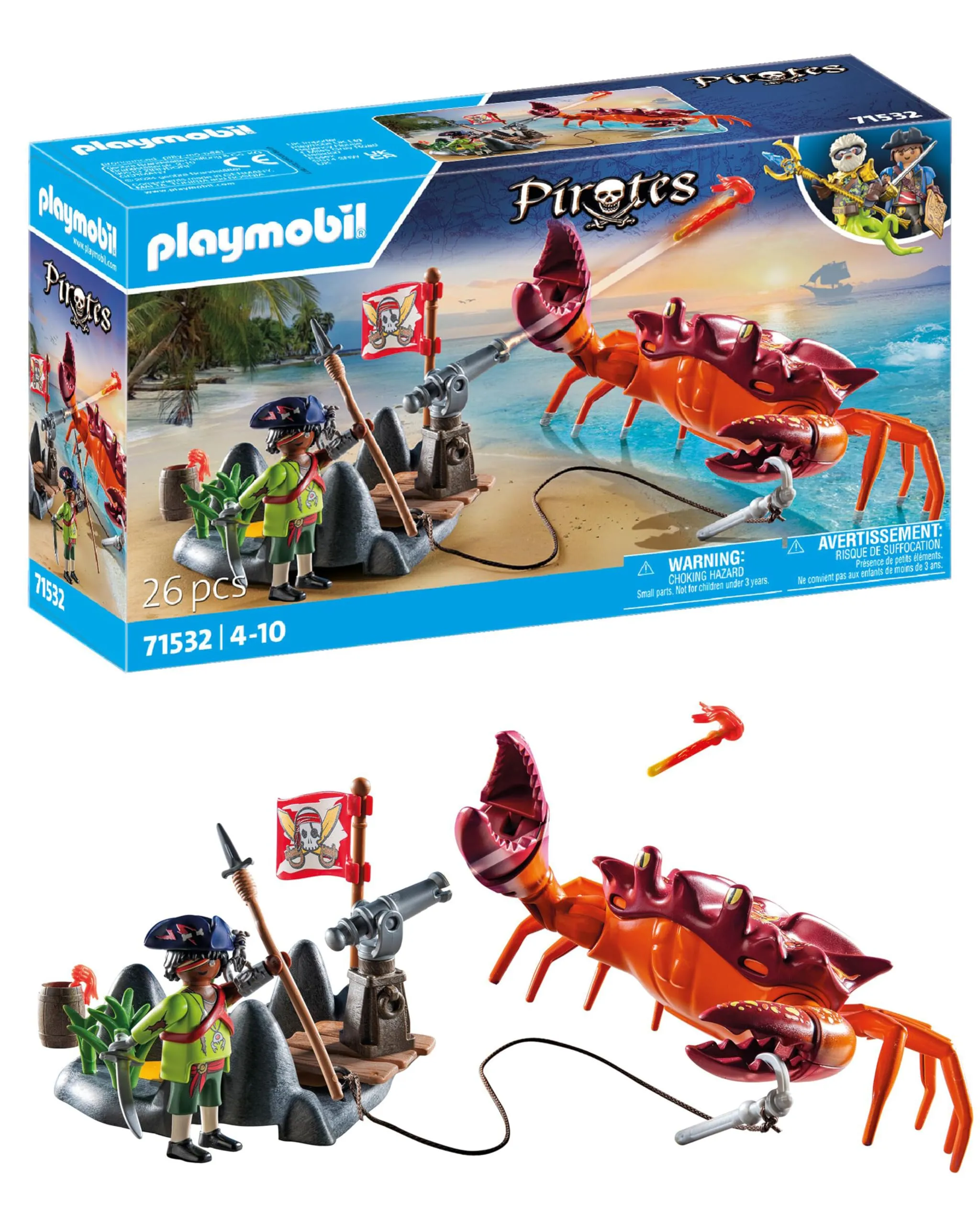 PLAYMOBIL Pirates 71532 Pirata e Mostro Marino