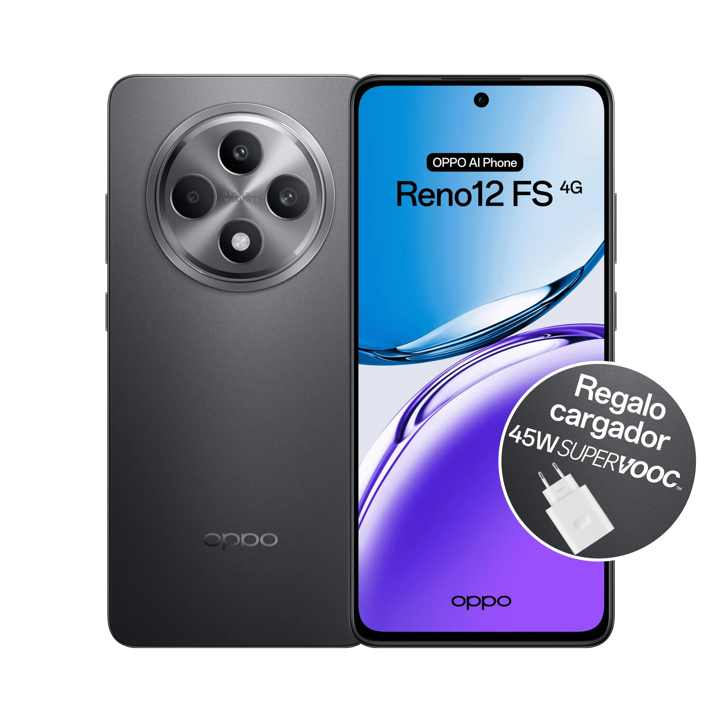 OPPO Reno12 FS 4G - Smartphone AI con 16GB RAM e 512GB ROM