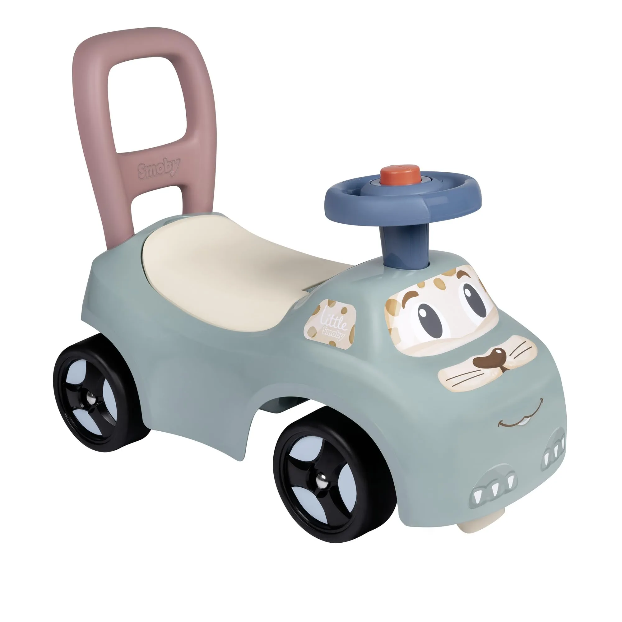 Little Smoby - Baule da auto - Scatola sottosella + sedile - Clacson