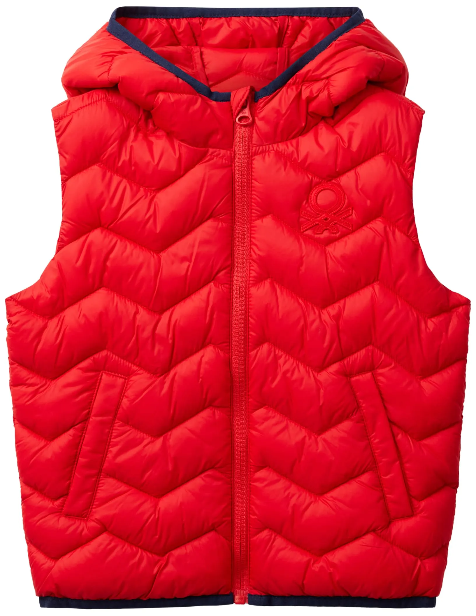 United Colors of Benetton Gilet Imbottito Leggero con Logo