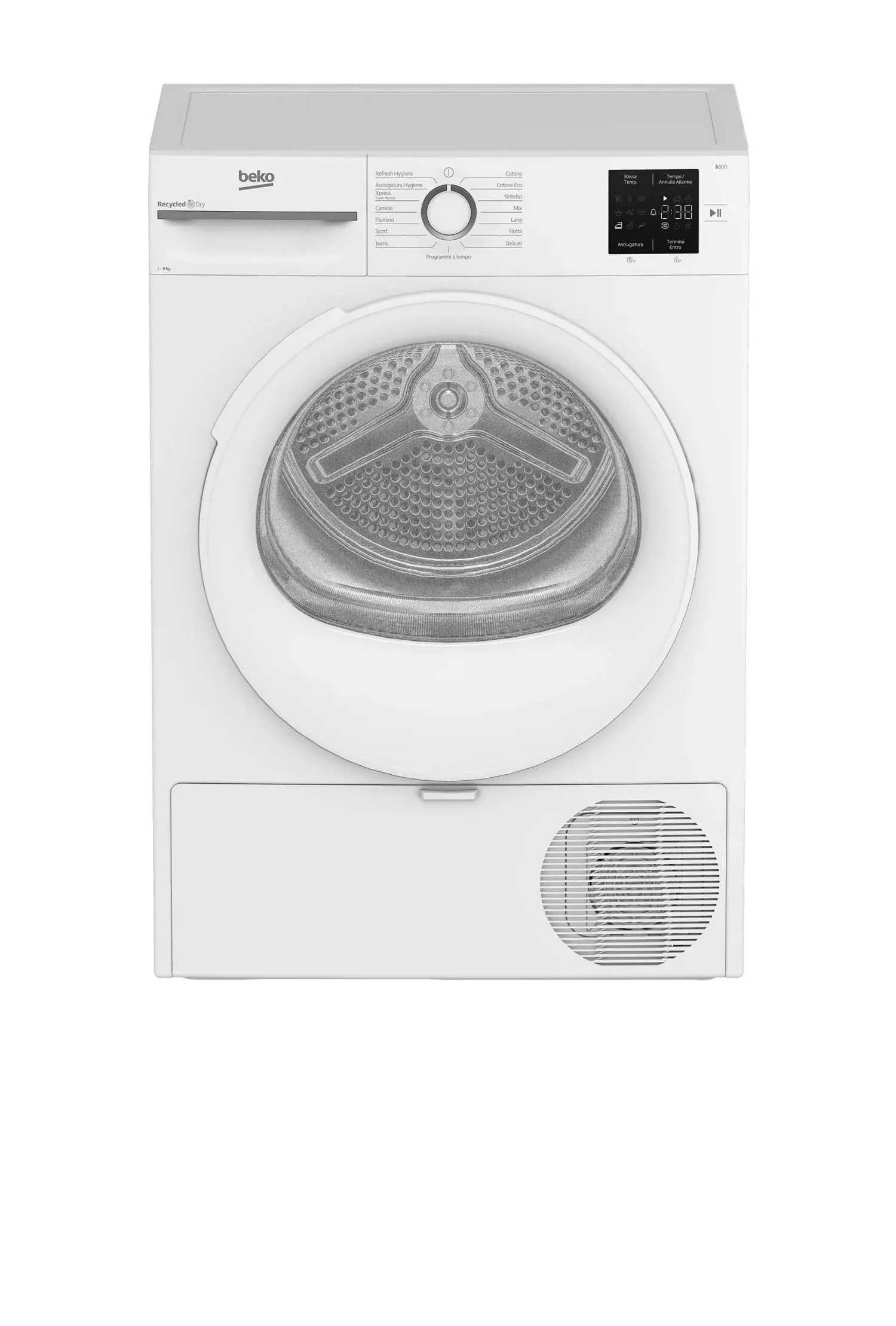 Beko BMT491WIIT Asciugatrice a Pompa di Calore 9 Kg Classe C