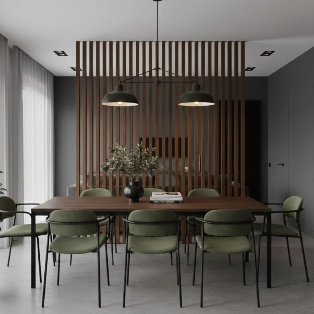 Set da 6 Listelli Decorativi Teak per Muro, Soffitto e Divisori - 4,5x6x300 cm
