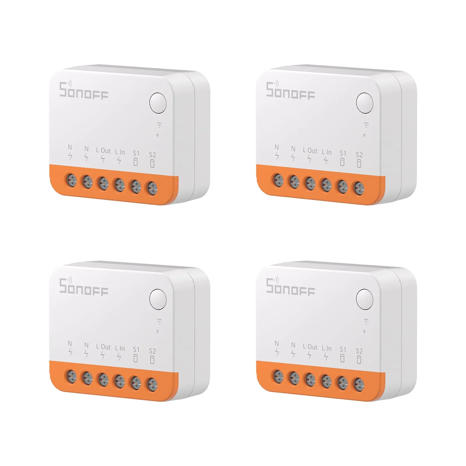 SONOFF MINI R4 - Kit 4 Interruttori Smart WiFi