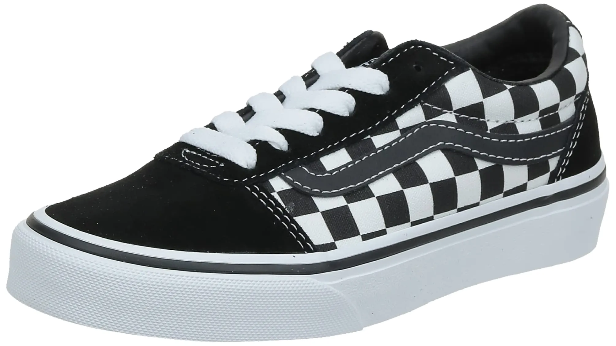 Vans Ward Checkered Black True White - Sneaker Unisex Bambini e Ragazzi