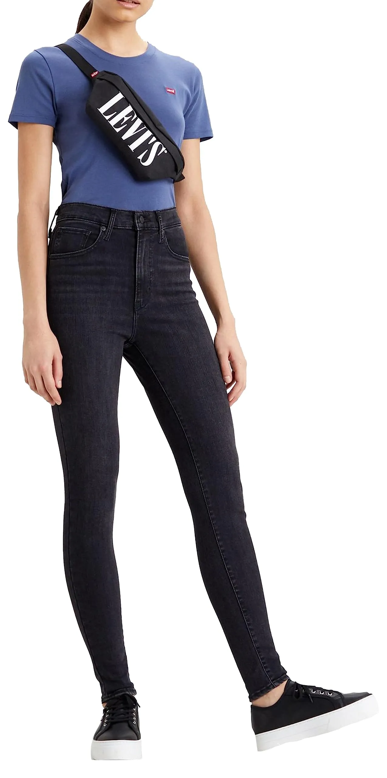 Levi's Mile High Super Skinny Jeans Donna Black Ground