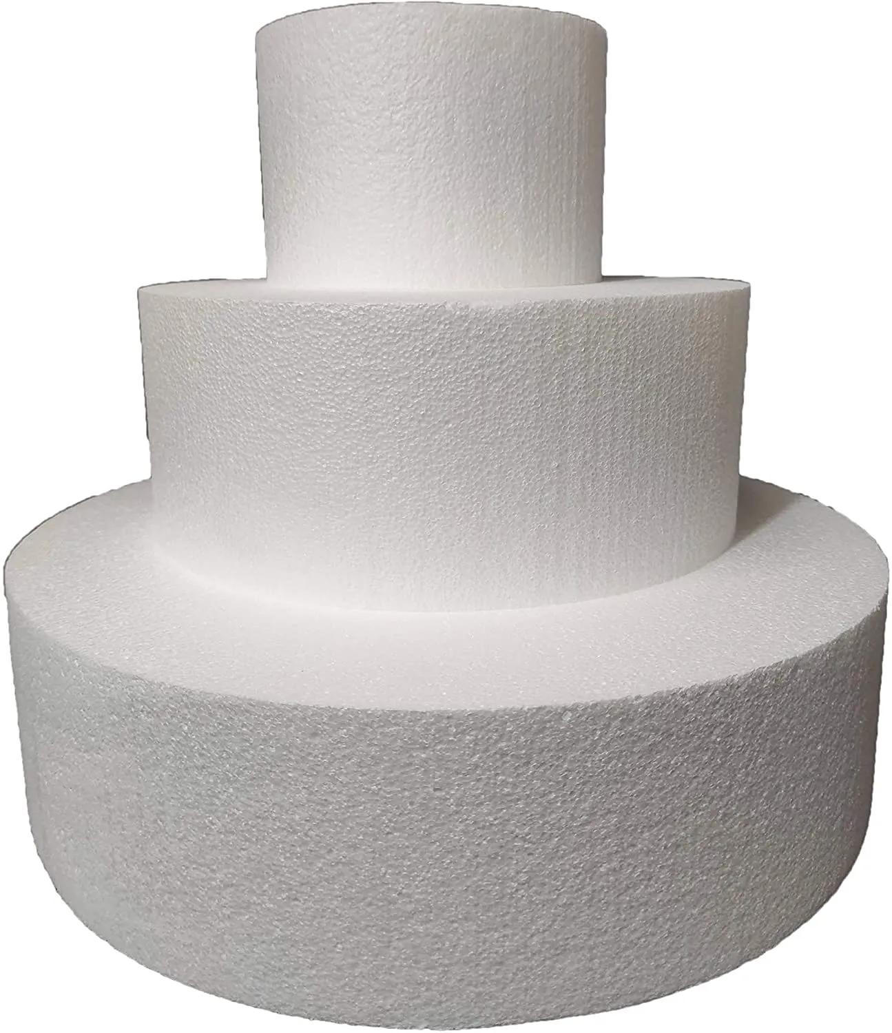 Set 3 Basi Polistirolo Tondo h12cm (15, 25, 35cm)