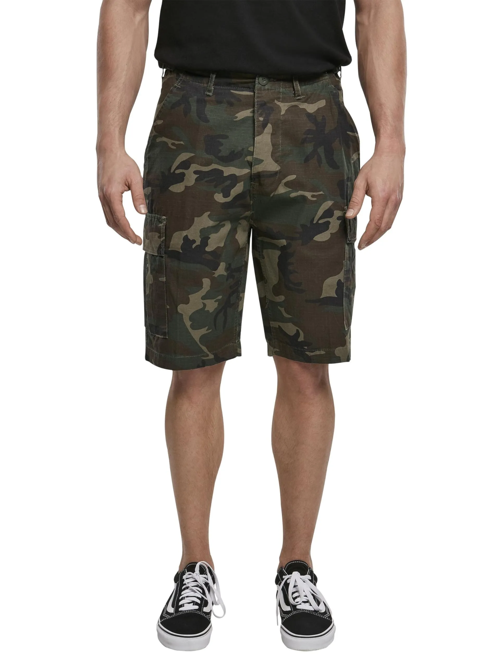Brandit BDU Ripstop Shorts, Uomo, Woodland, L