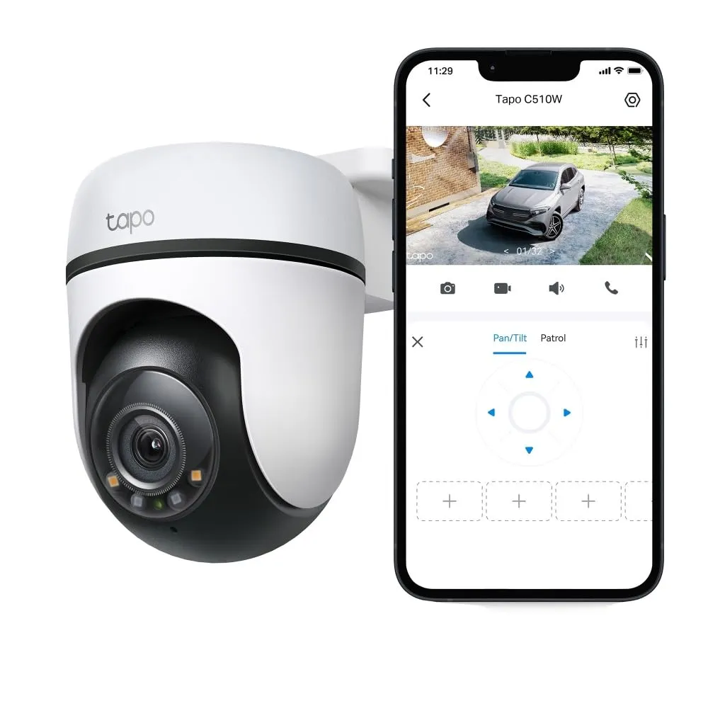 Tapo Telecamera Wi Fi Esterno Visione Notturna a Colori 2K 3MP Telecamera WiFi Tapo Telecamera Wi Fi Esterno Visione Notturna a Colori 2K 3MP Telecamera WiFi