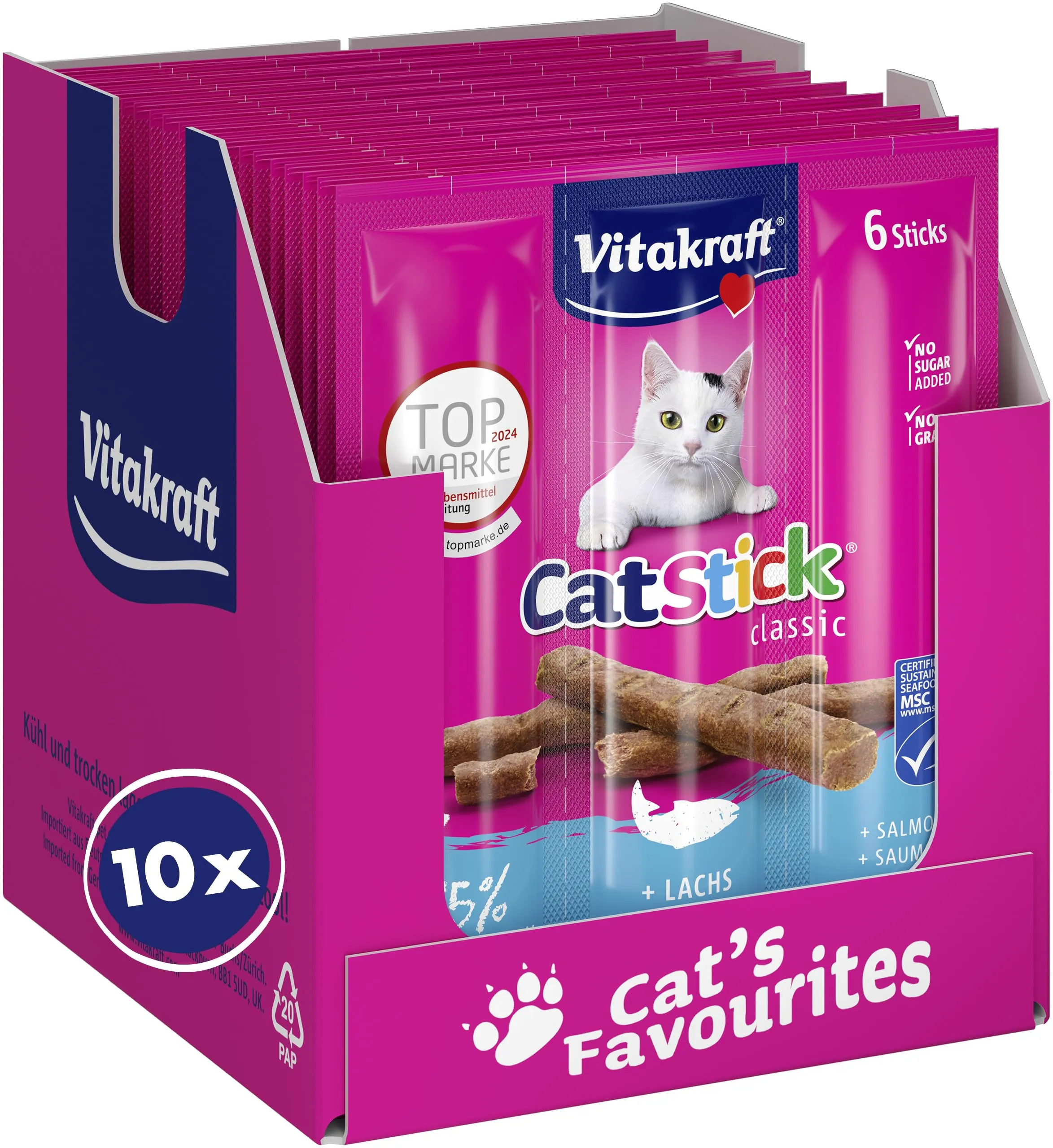 Vitakraft Cat Stick Classic Salmone - Snack per Gatti
