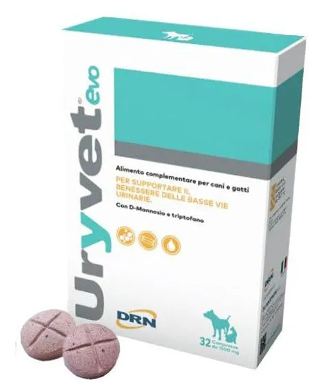 DRN Uryvet Evo - Supporto Naturale per il Benessere Urinario di Cani e Gatti