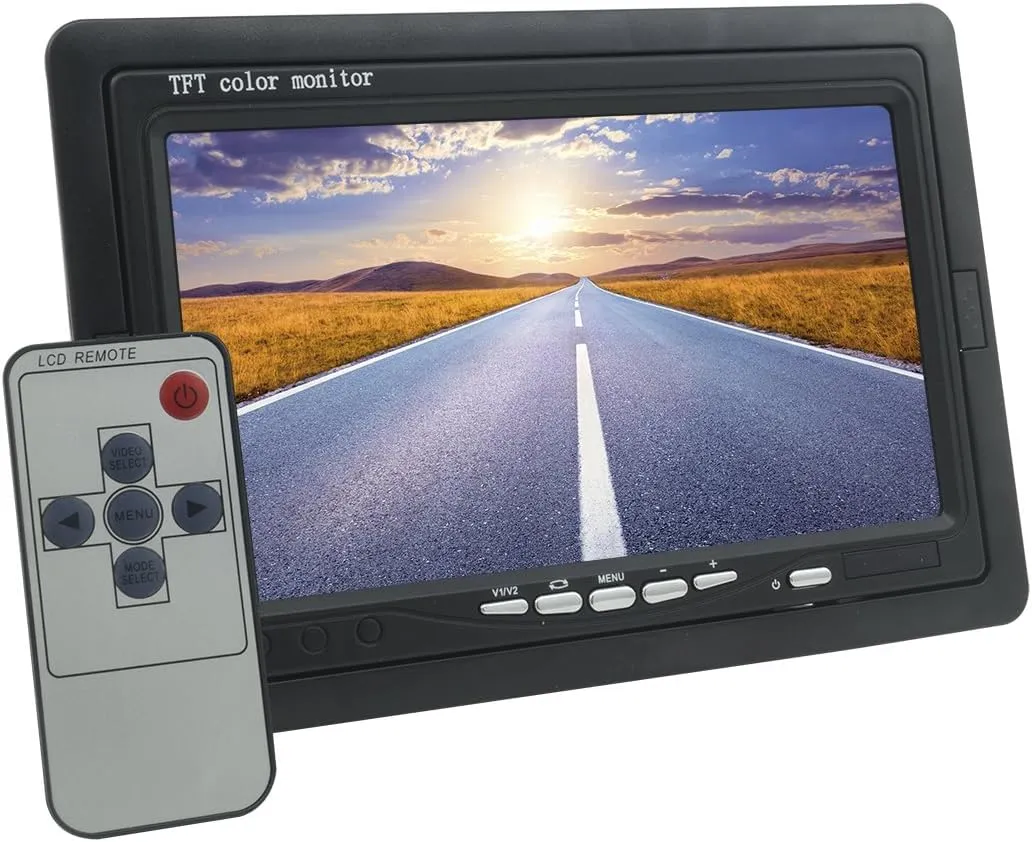 Monitor LCD TFT 7 Pollici SQUADO per Videosorveglianza