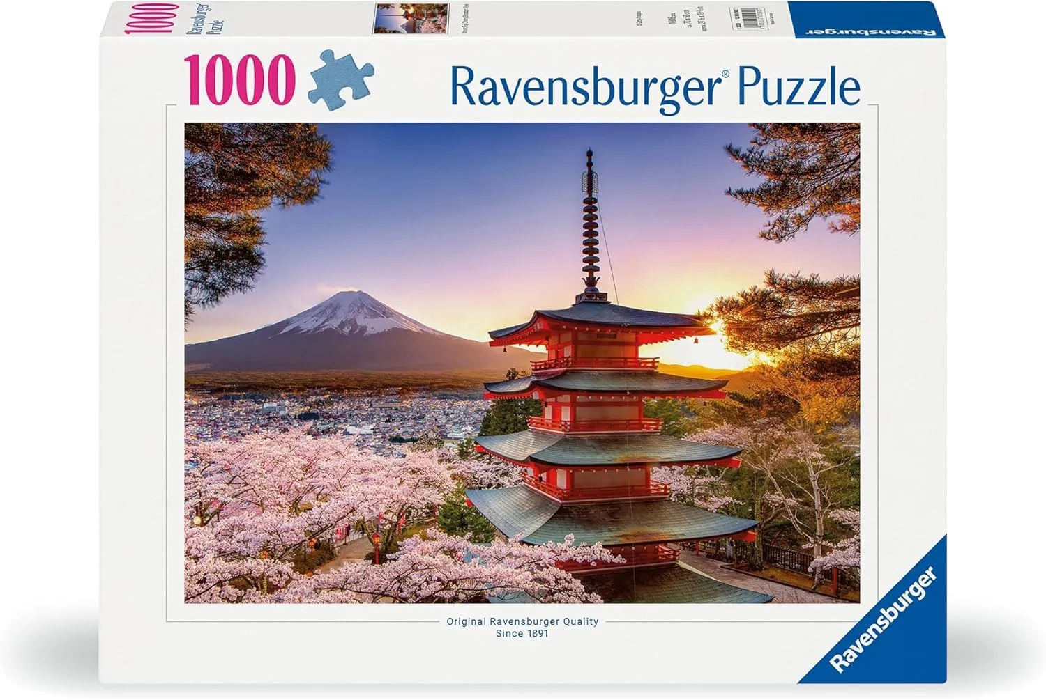 Ravensburger - Puzzle Ciliegi in Fiore e Monte Fuji, 1000 Pezzi