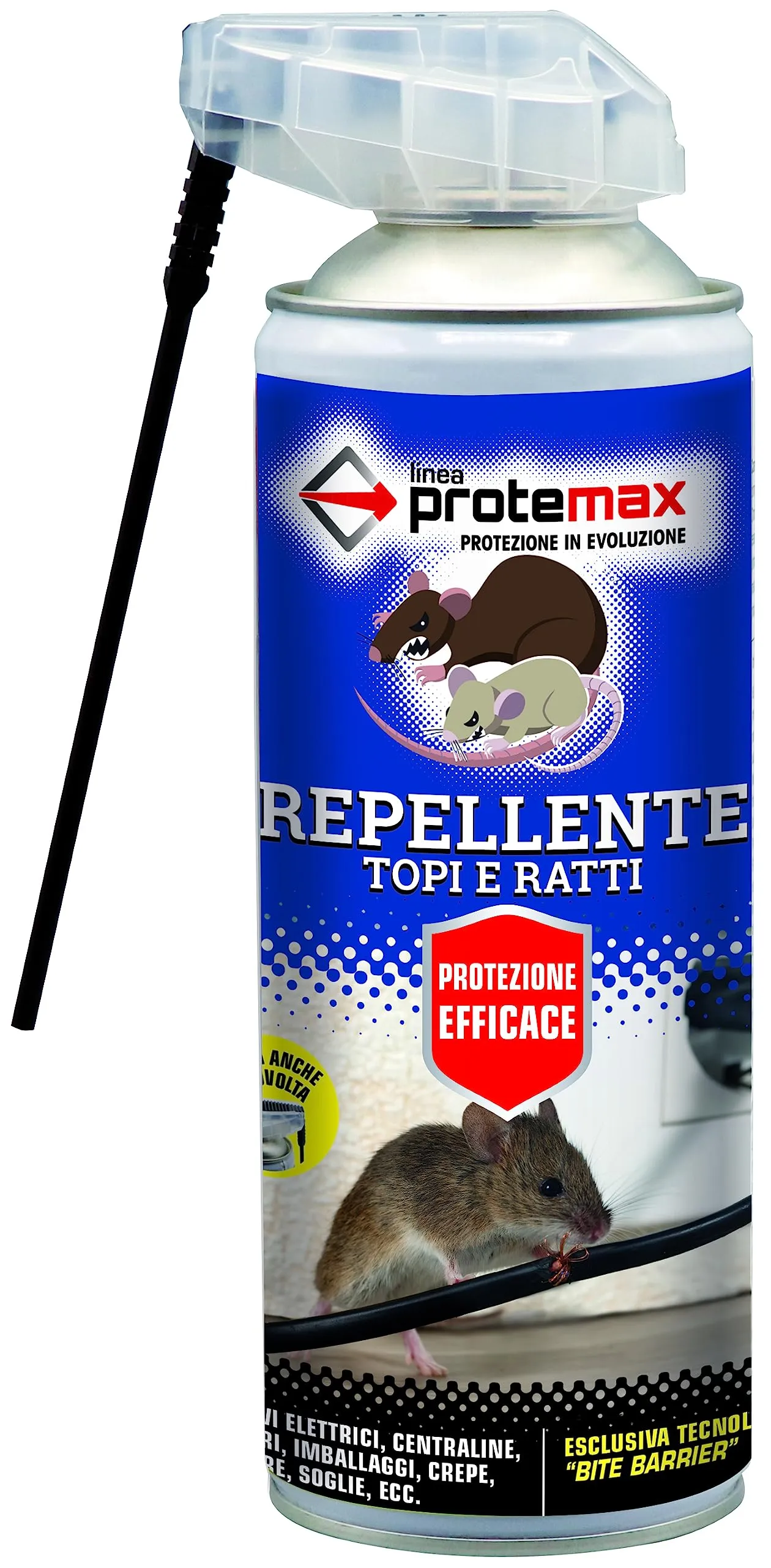 VIRIDEX PROTEMAX Repellente Topi e Ratti Spray 400ml