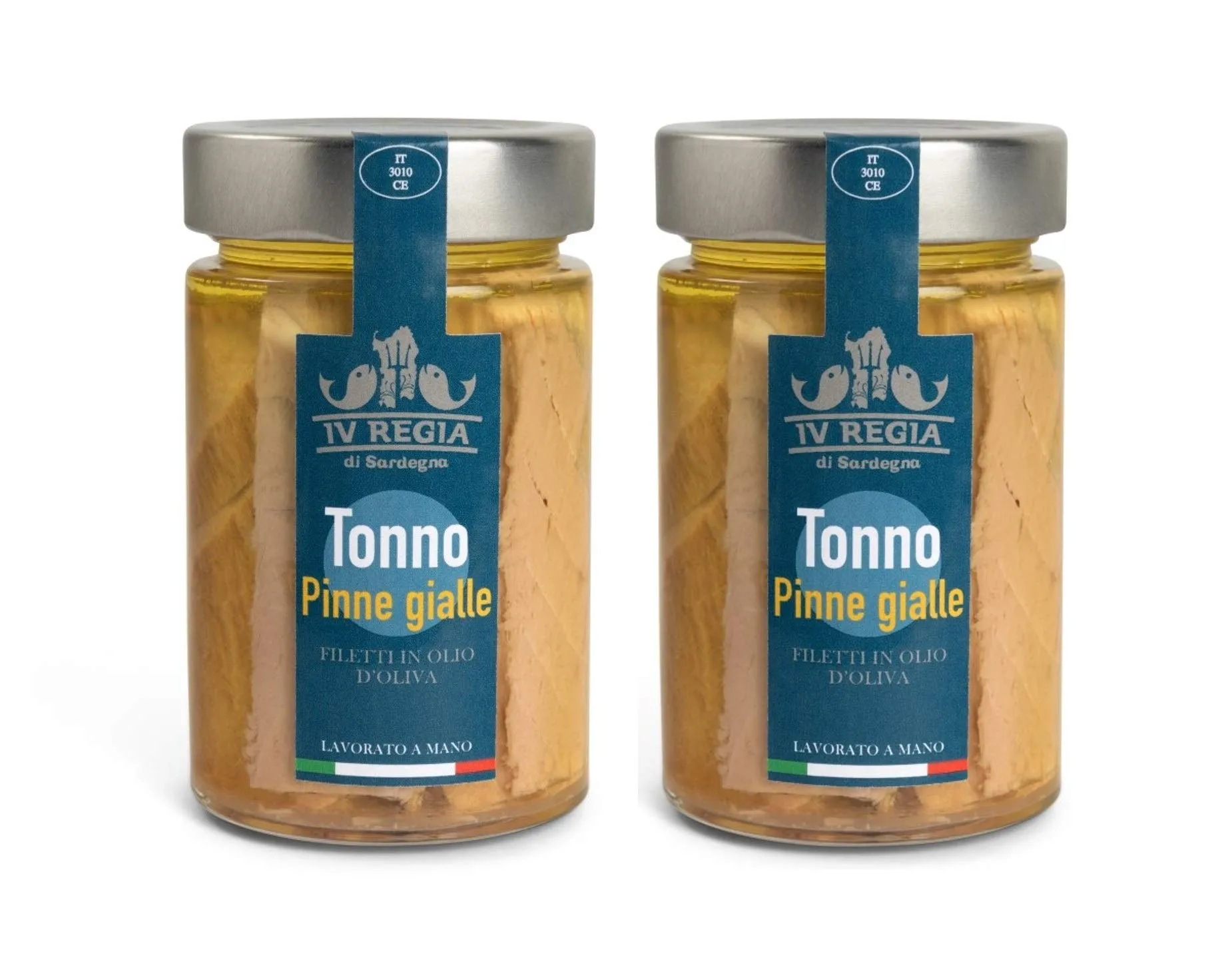 Filetti di Tonno Pinne Gialle in Olio d'Oliva IV Regia di Sardegna - 2x190g