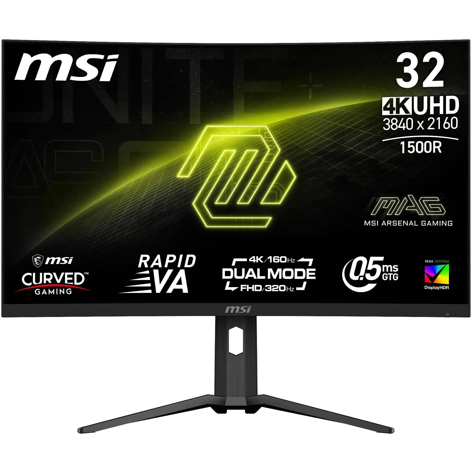 MSI MAG 321CUPDF Monitor Gaming Curvo 32" UHD 160Hz