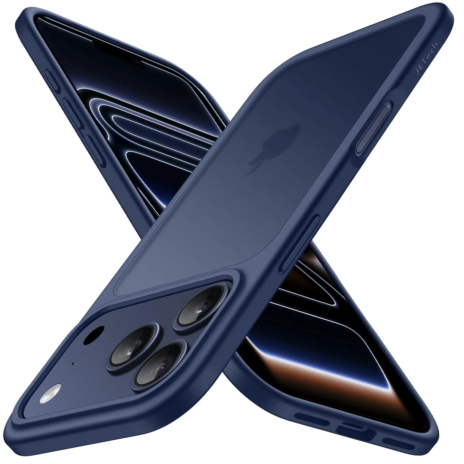 JETech Cover Opaca per iPhone 17 Pro Max (6,9 Pollici) - Blu Scuro