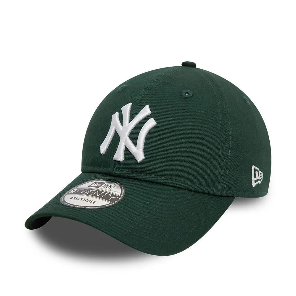 New Era New York Yankees MLB League Essential Verde Scuro 9Twenty Berretto Regolabile