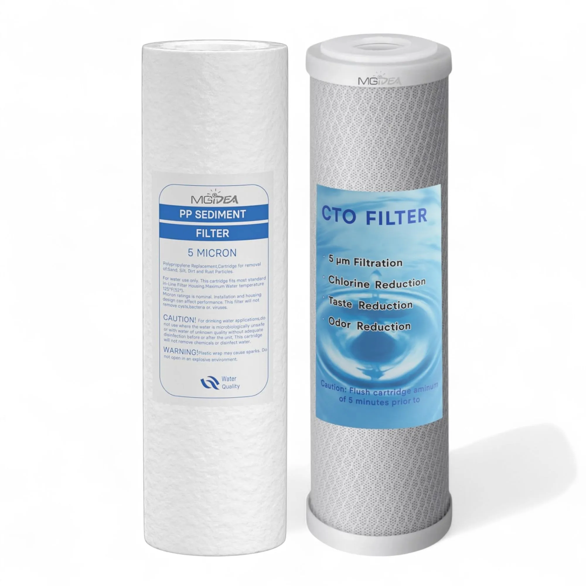 Kit 4 Filtri Acqua 10" (2 PP + 2 CTO)