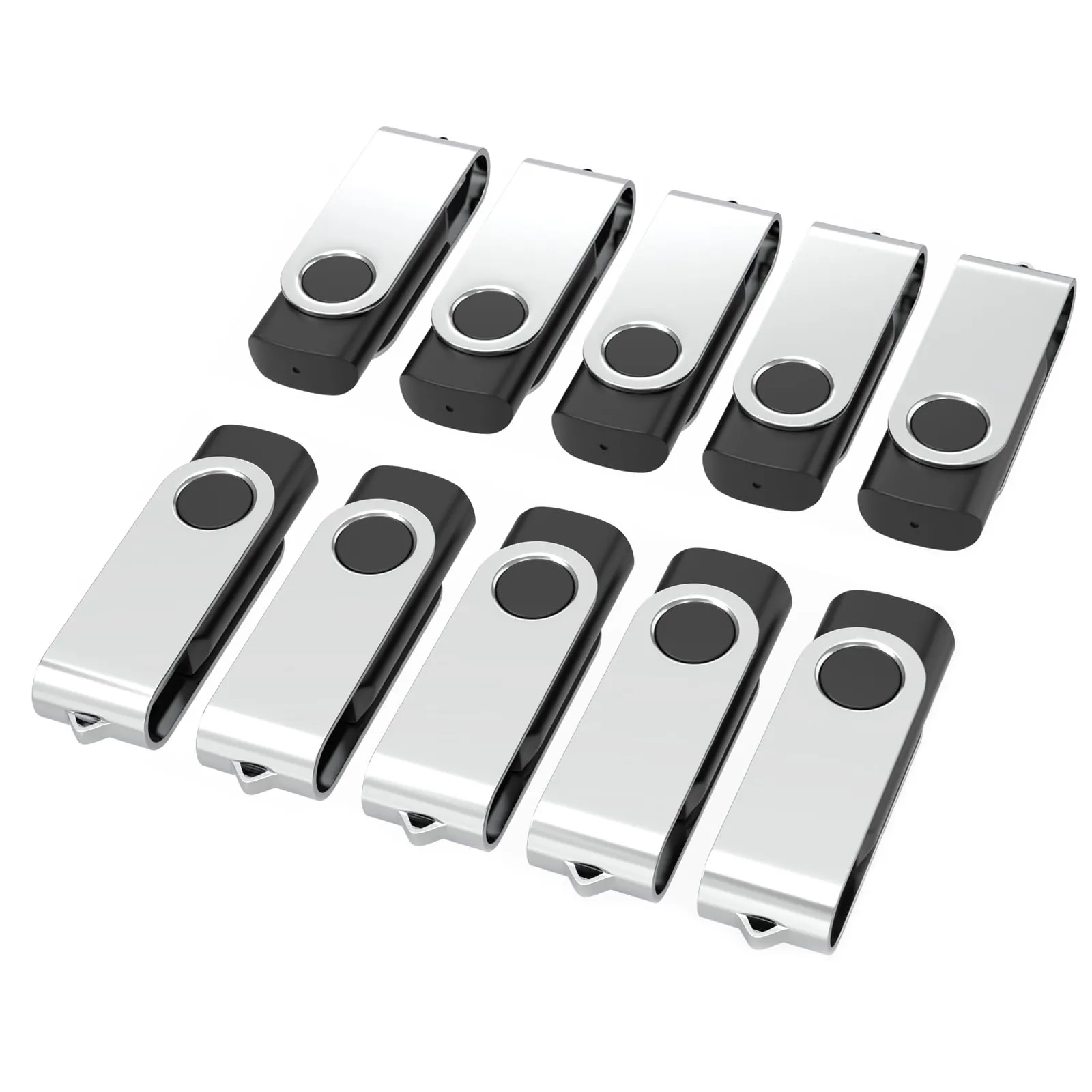 Chiavetta USB 16GB - Set da 10 Pezzi WOOOLKEN USB 2.0 Nera