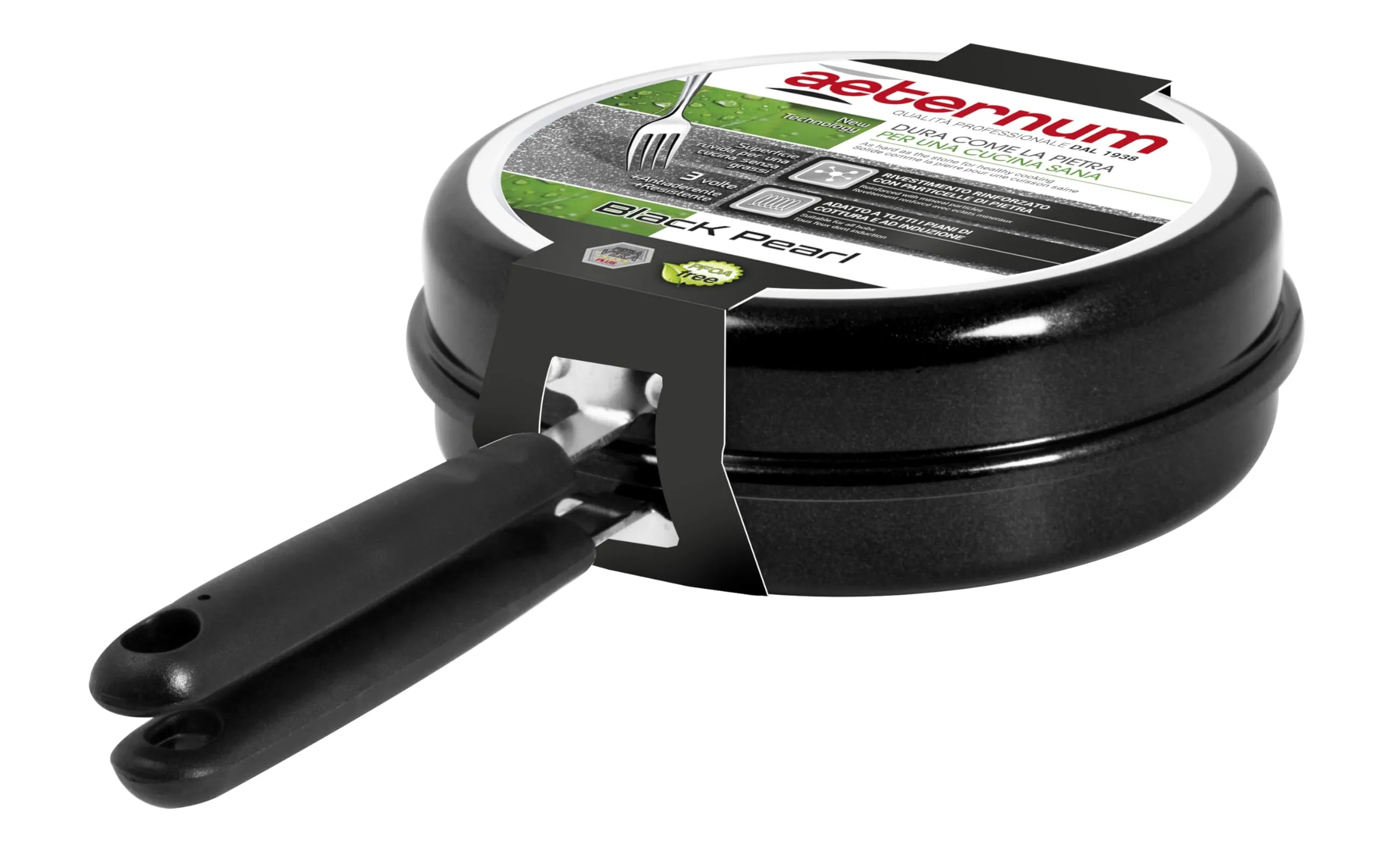 Aeternum Black Pearl Girafrittata Alto Antiaderente 24 cm Induzione