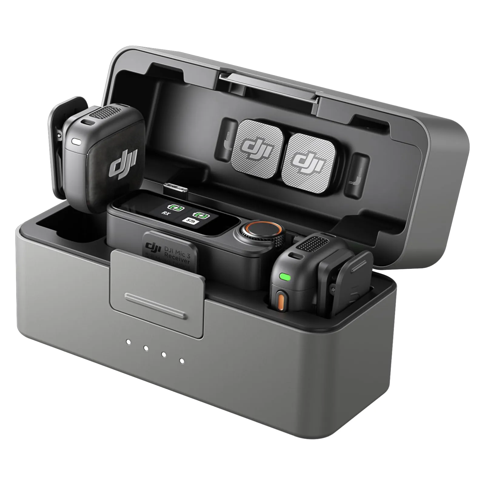 DJI Mic 3 (2 TX + 1 RX + Custodia di ricarica)