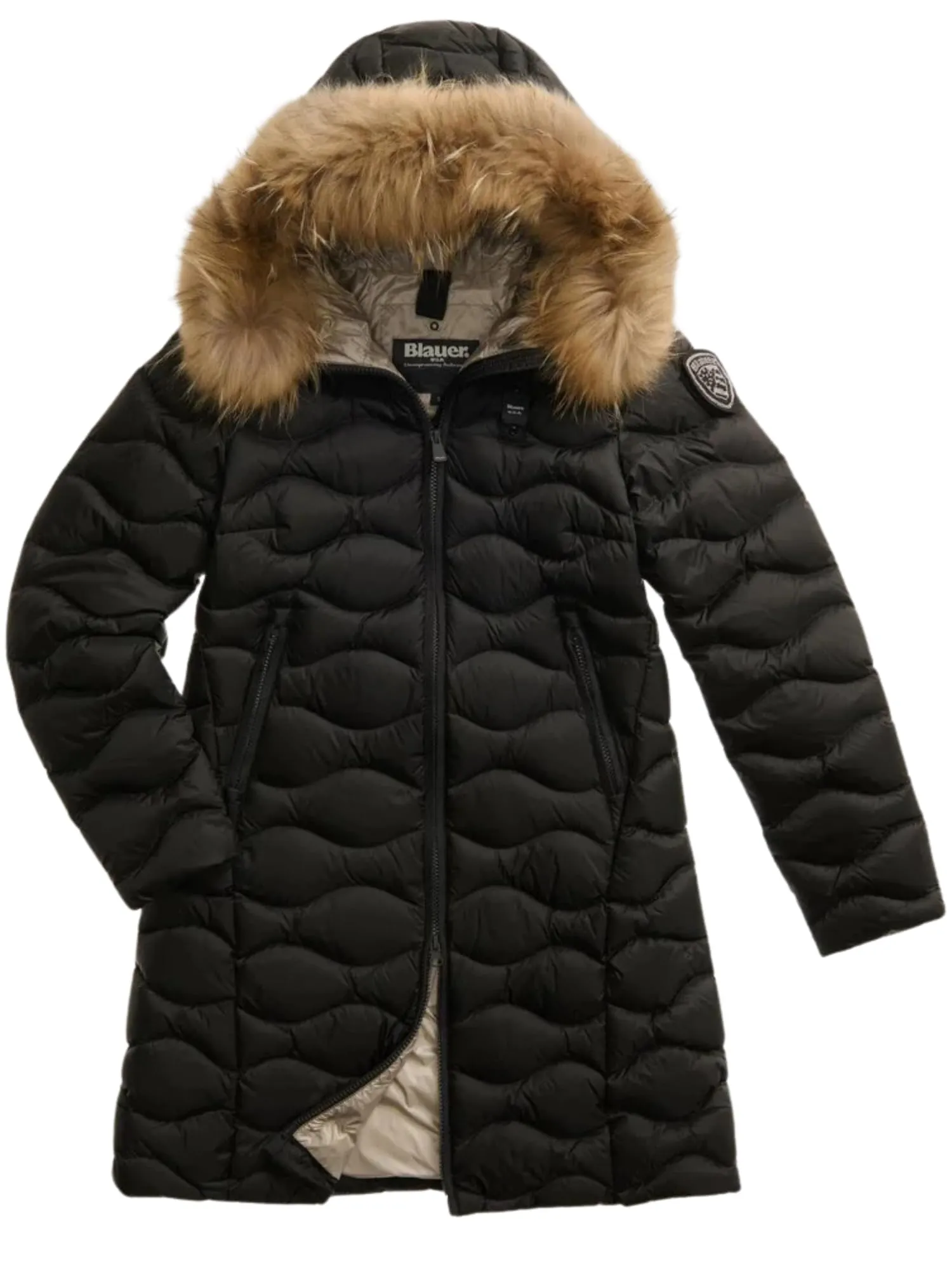 Blauer Giubbino Lungo Imbottito da Donna LYNEL
