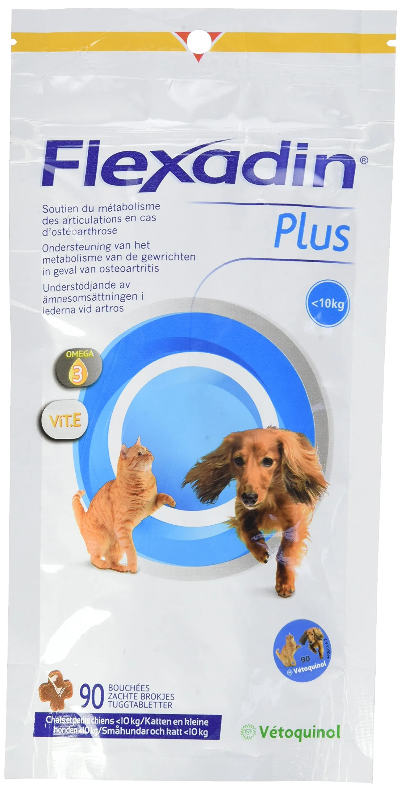 Flexadin Plus Vetoquinol per Cani e Gatti < 10kg - Supporto Articolare Avanzato