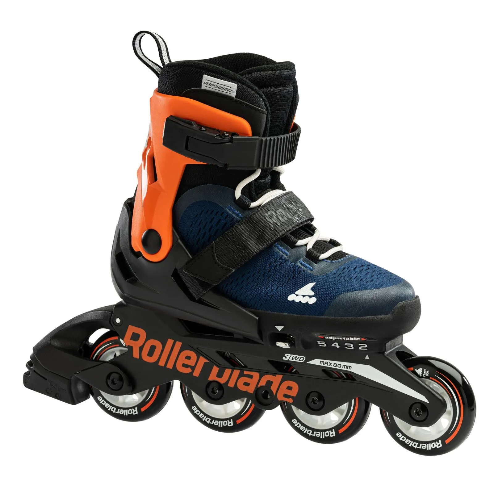 Rollerblade Microblade Pattini in linea per bambini, nero/bianco