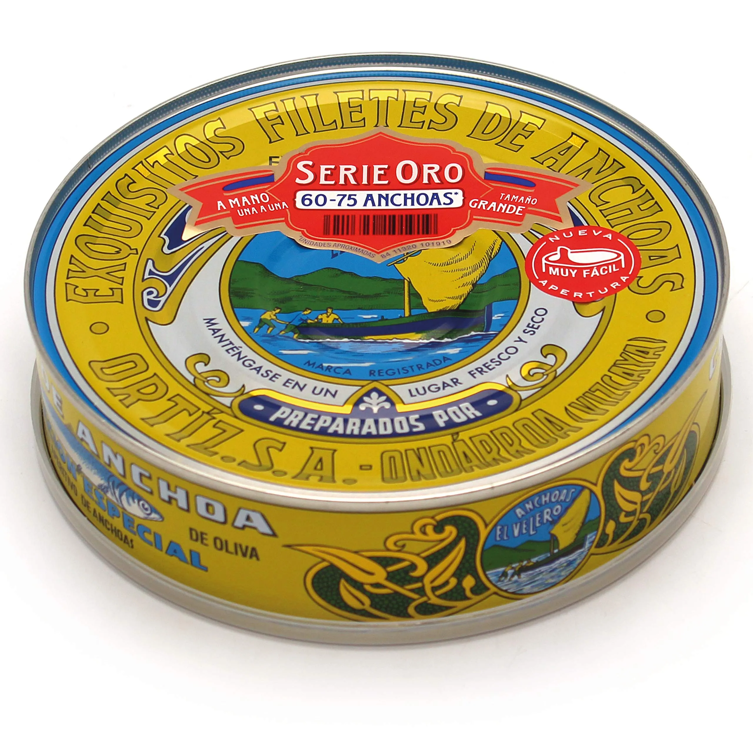 Filetti di Acciughe Ortiz in Olio d'Oliva, Latta 450g