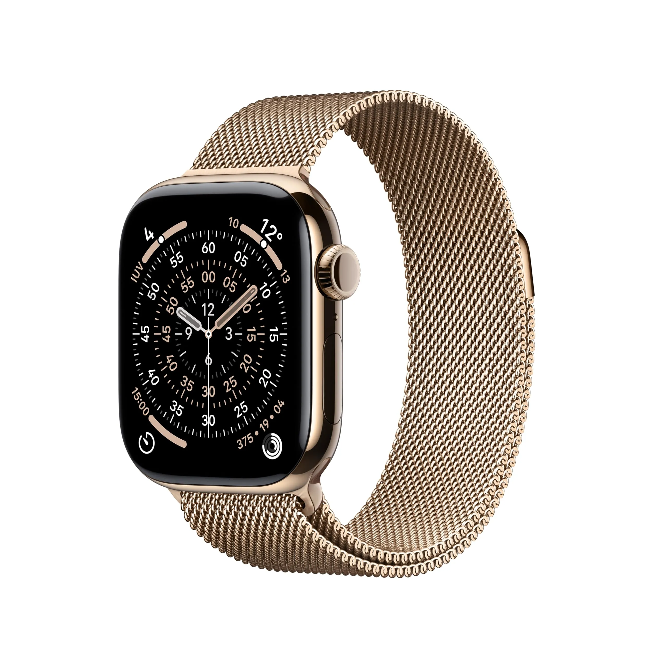Apple Watch Series 11 GPS + Cellular, 42mm Titanio Oro, Loop Milanese Oro
