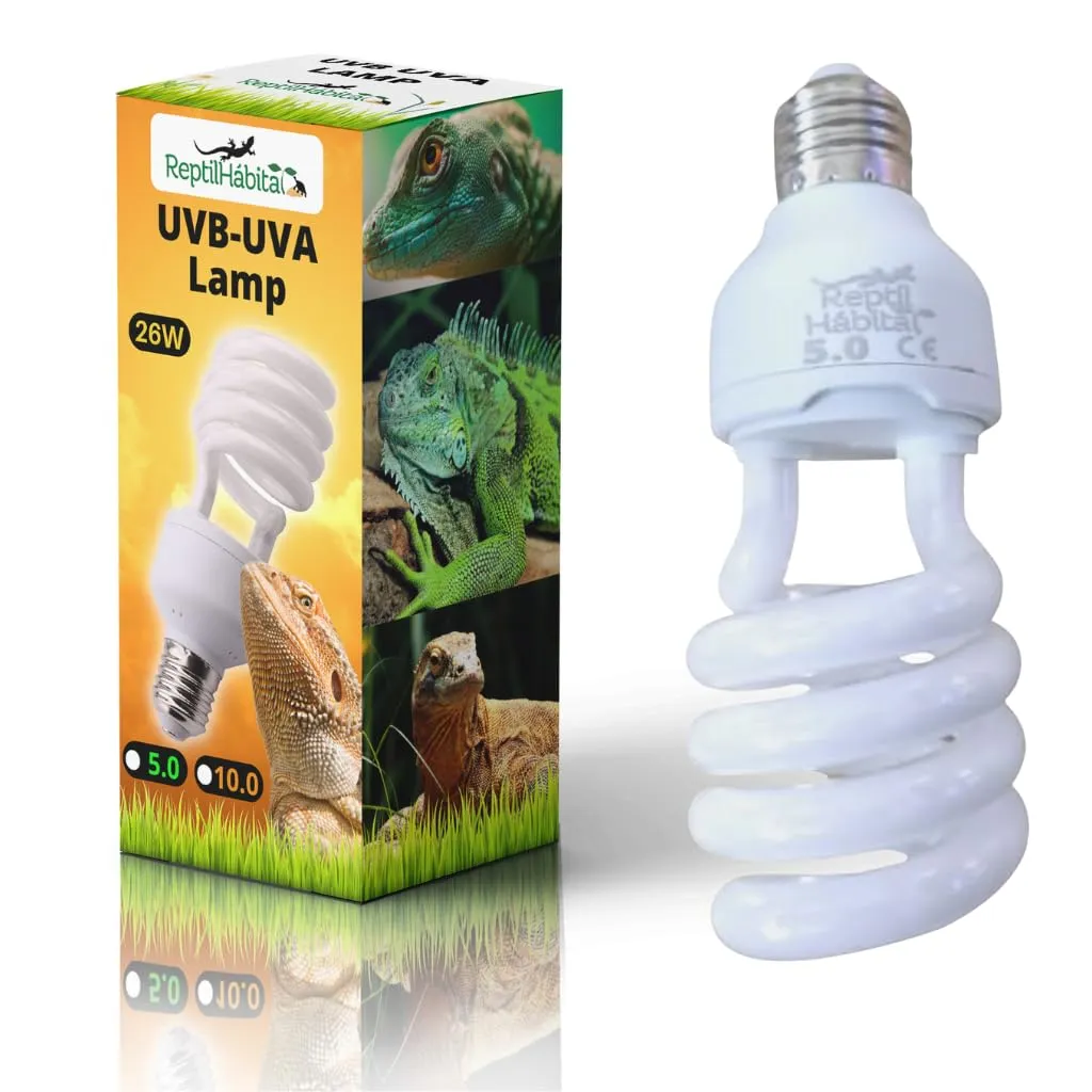 ReptilHábitat Lampada UVB 5.0 UVA 13W per Terrario