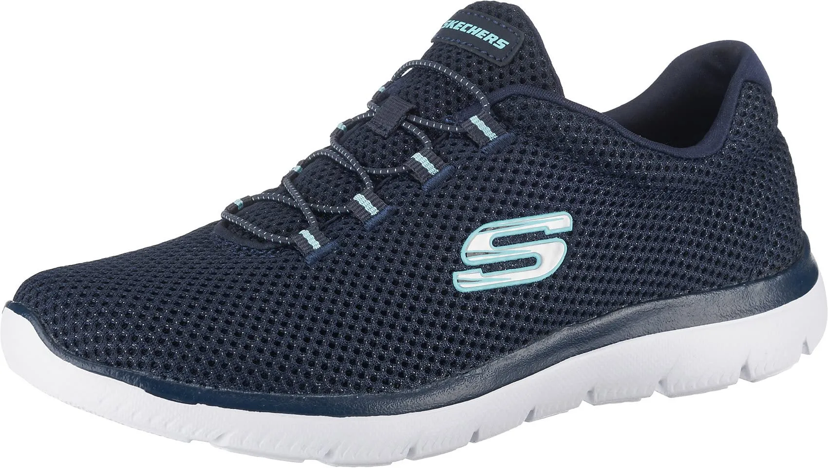 Skechers Summits Lite, Scarpe da Ginnastica Donna, Navy Light Blue, 39 EU