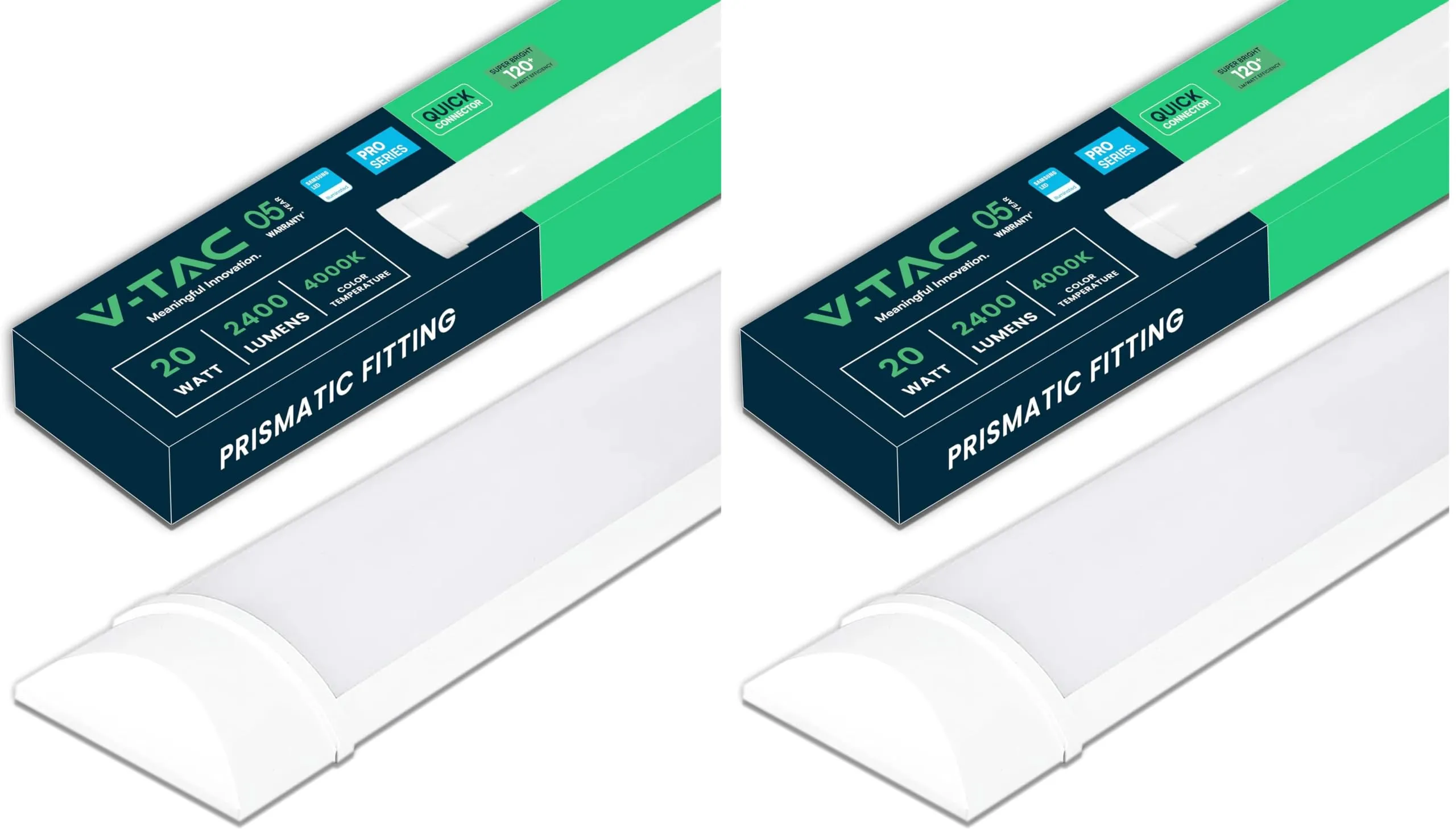 V-TAC Plafoniera LED Lineare da Soffitto 60 CM - 20W Chip Samsung